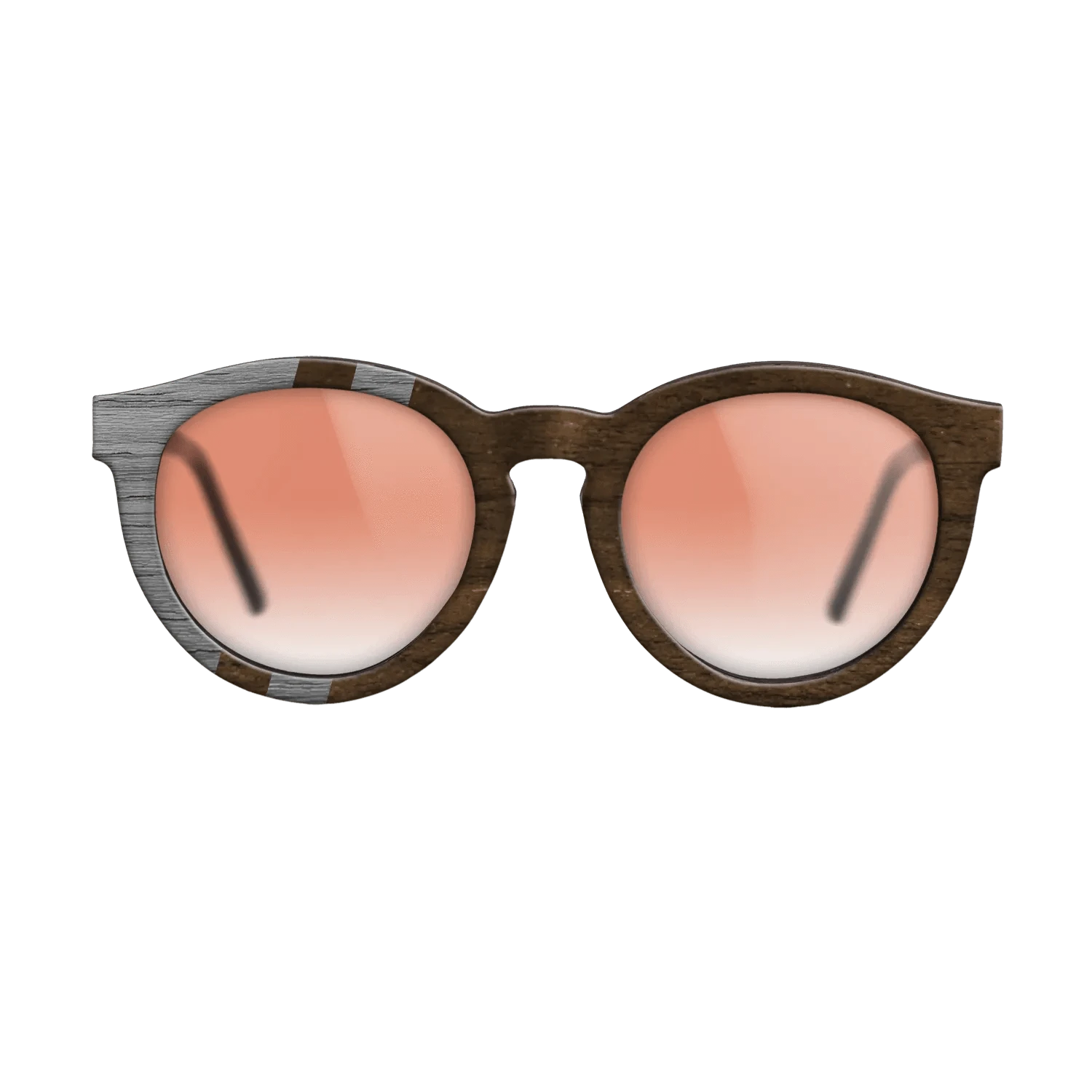 Ziricote Dark Quartered,Poplar Dyed: Grey: Splice - The Rebel - Round - SIRIS wood optic