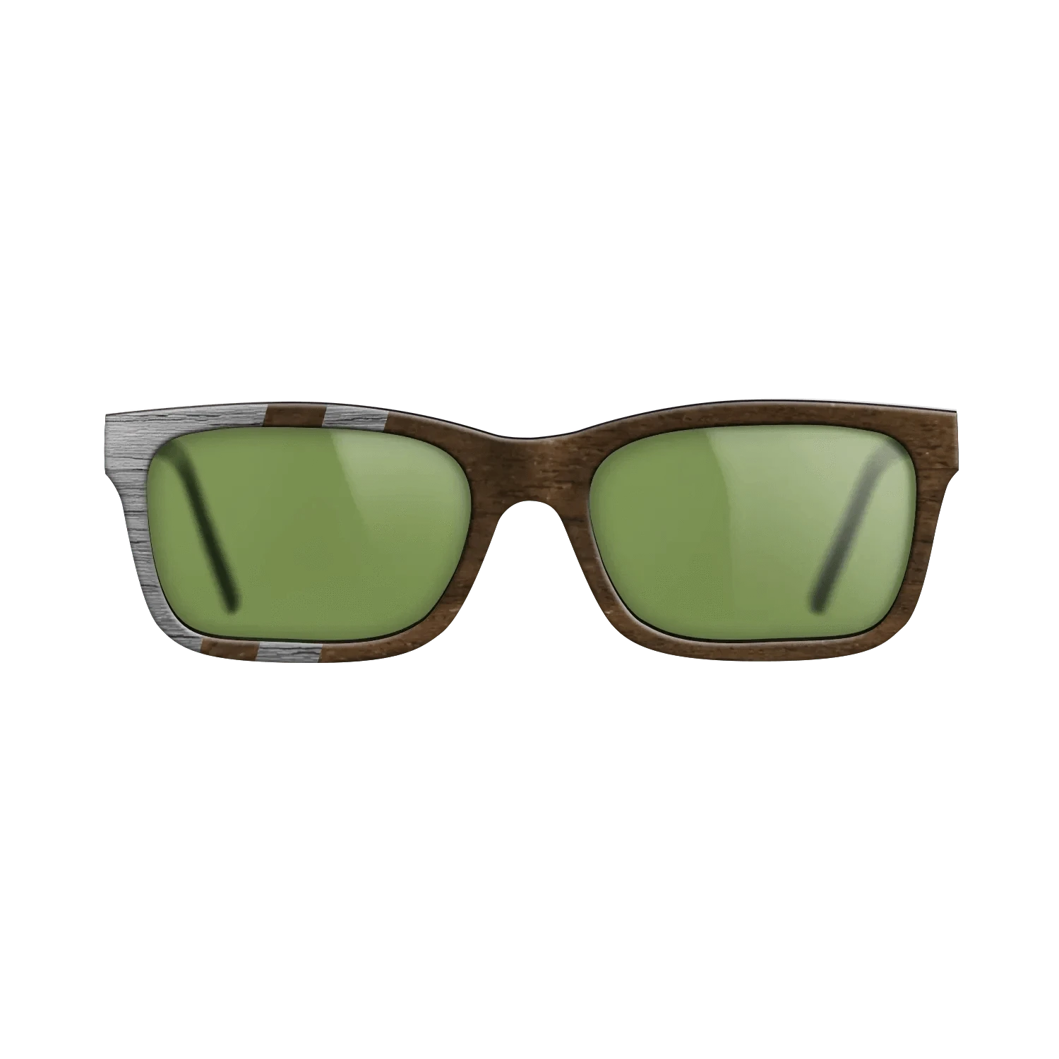 Ziricote Dark Quartered,Poplar Dyed: Grey: Splice - The Sage - Rectangle - SIRIS wood optic