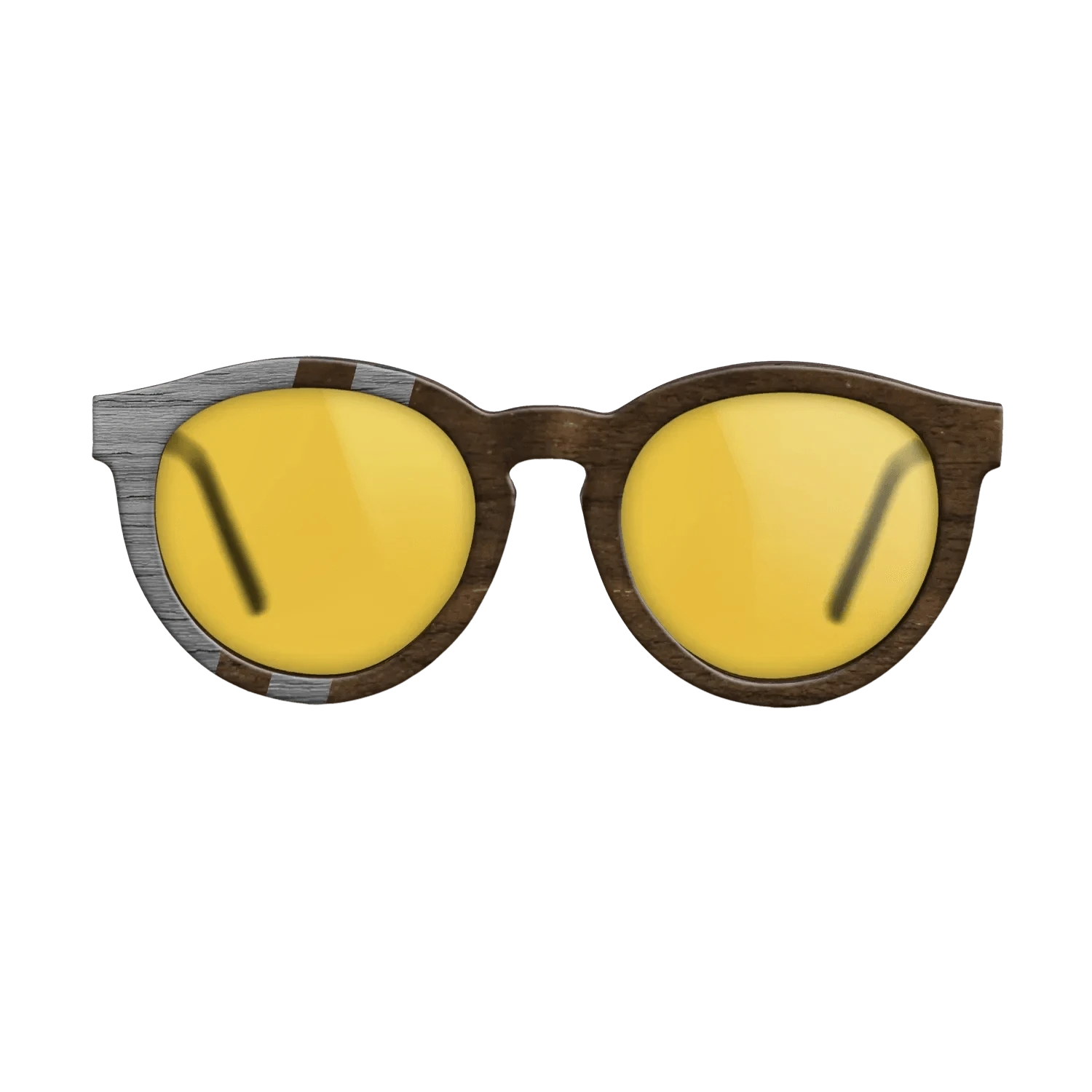 Ziricote Dark Quartered,Poplar Dyed: Grey: Splice - The Rebel - Round - SIRIS wood optic