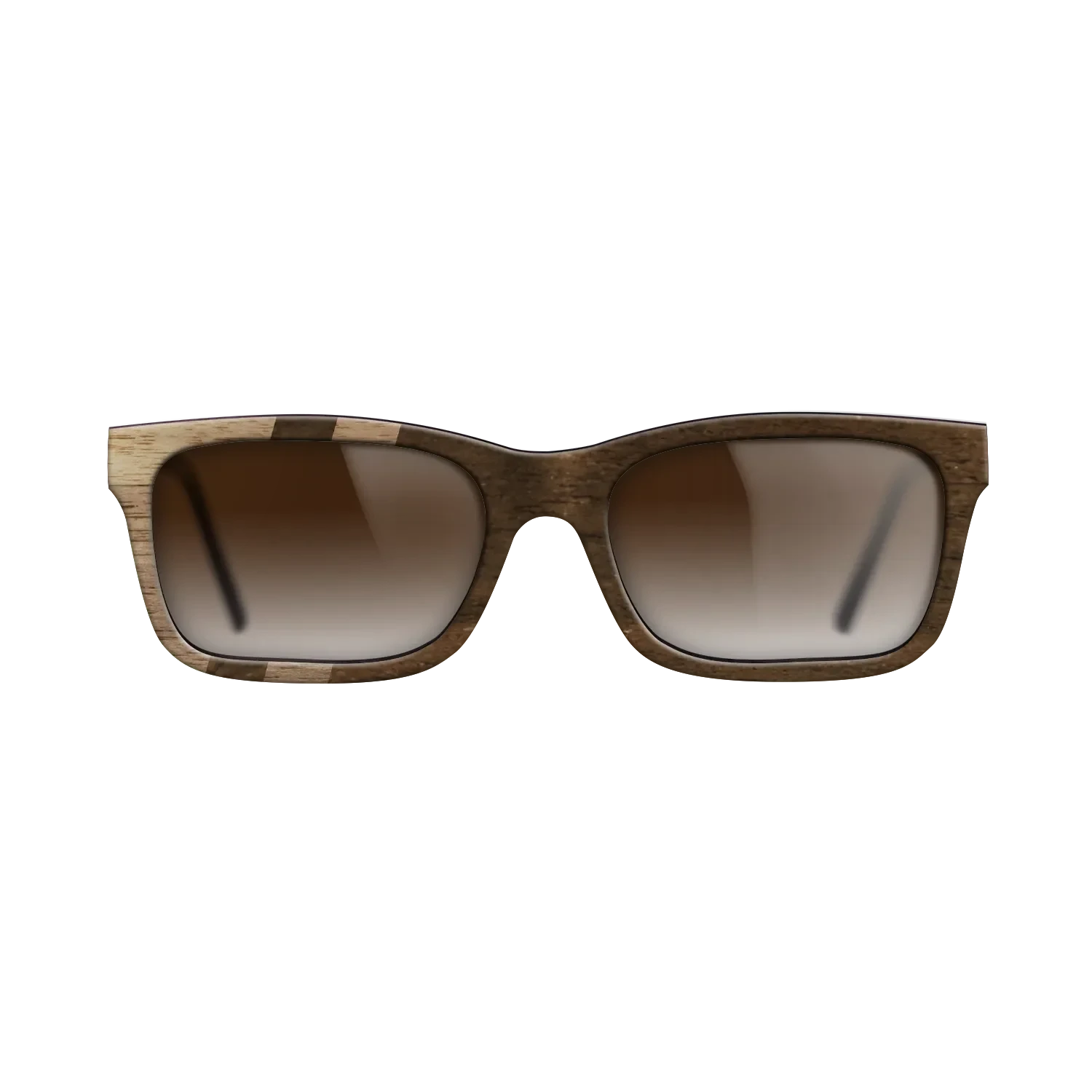 Ziricote Dark Quartered,Walnut: Straight Grain: Splice - The Sage - Rectangle - SIRIS wood optic