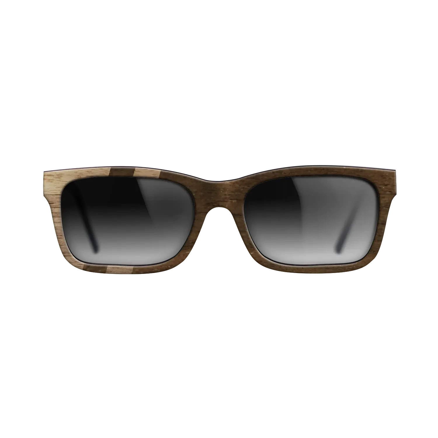 Ziricote Dark Quartered,Walnut: Straight Grain: Splice - The Sage - Rectangle - SIRIS wood optic