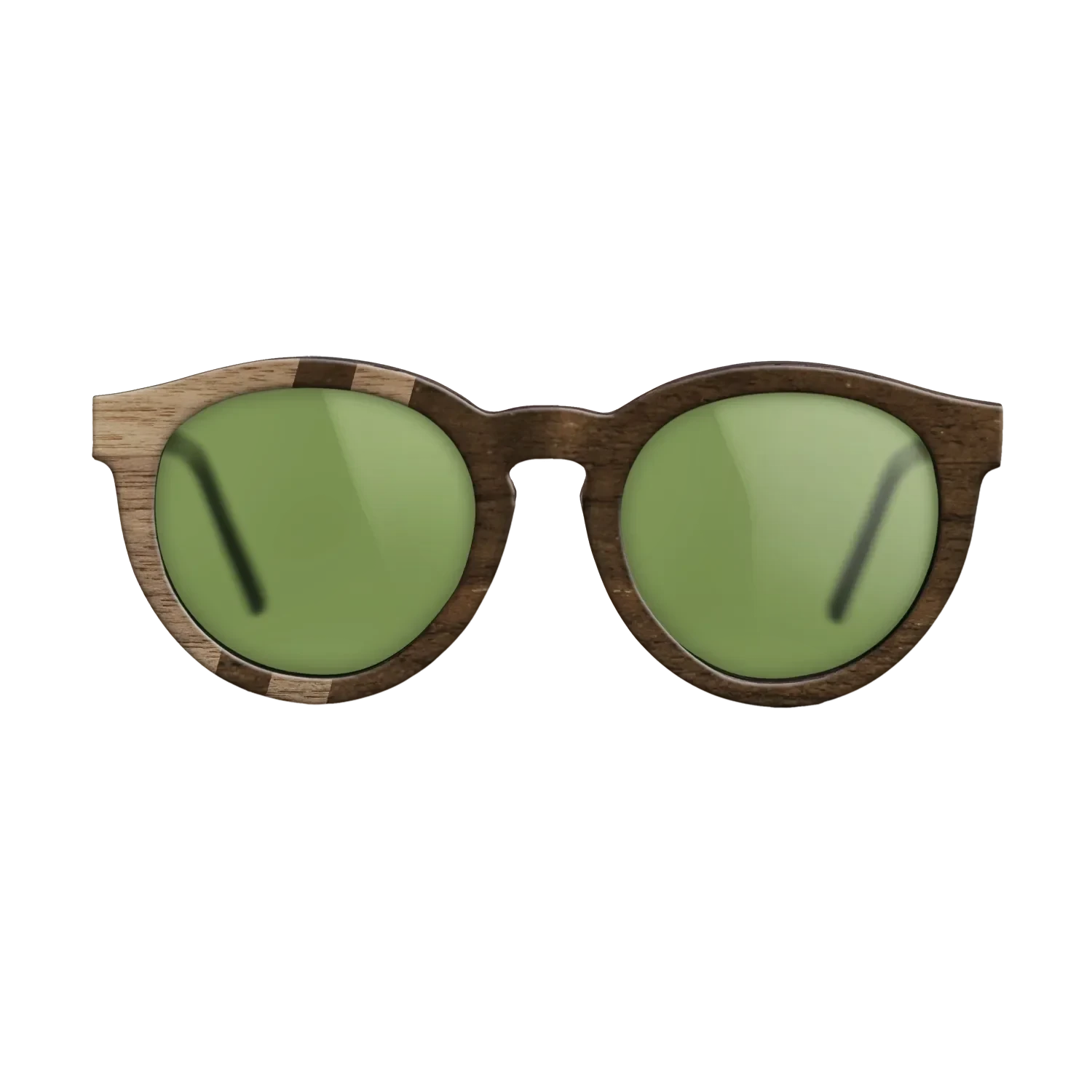 Ziricote Dark Quartered,Walnut: Straight Grain: Splice - The Rebel - Round - SIRIS wood optic