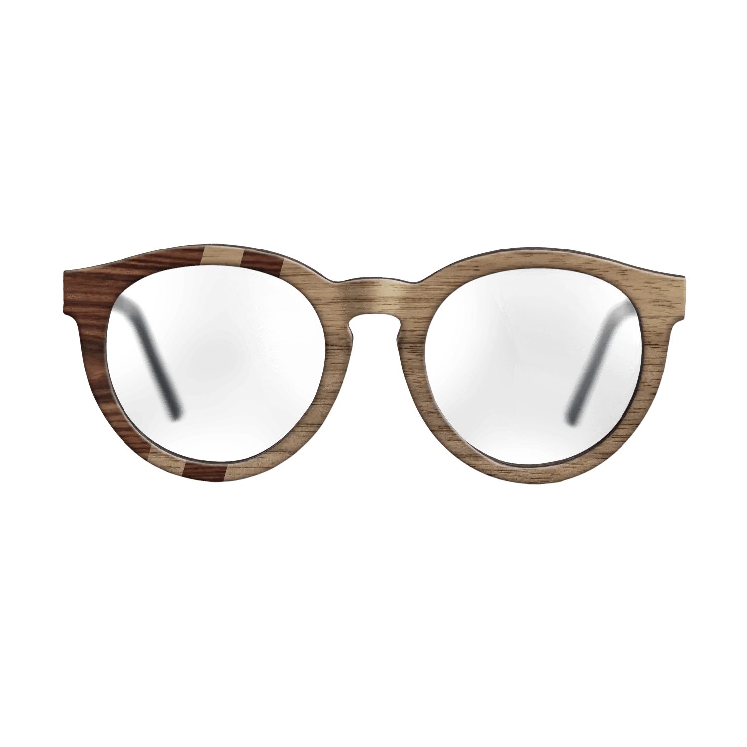 Walnut: Straight Grain,Santos Rosewood Dark: Splice - The Rebel - Round - SIRIS wood optic