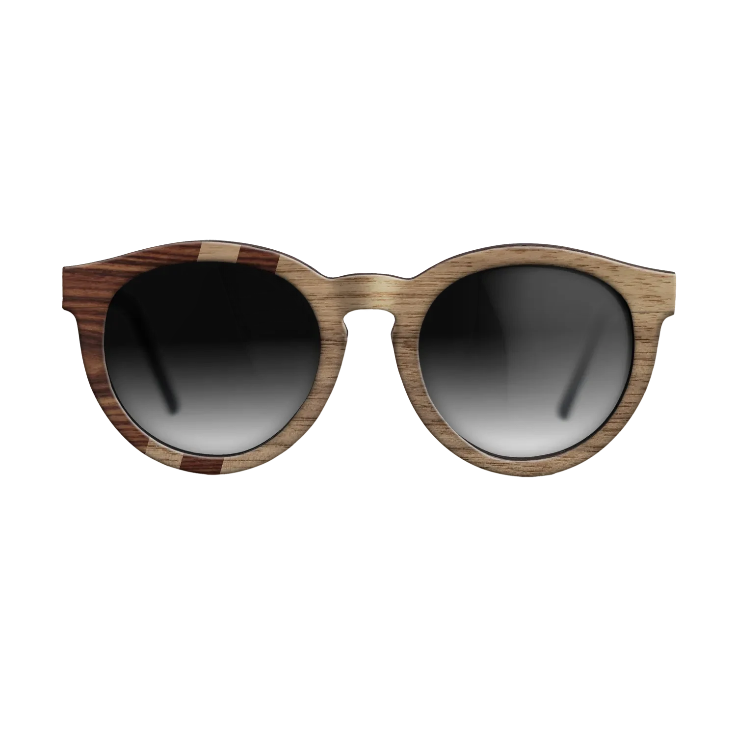Walnut: Straight Grain,Santos Rosewood Dark: Splice - The Rebel - Round - SIRIS wood optic