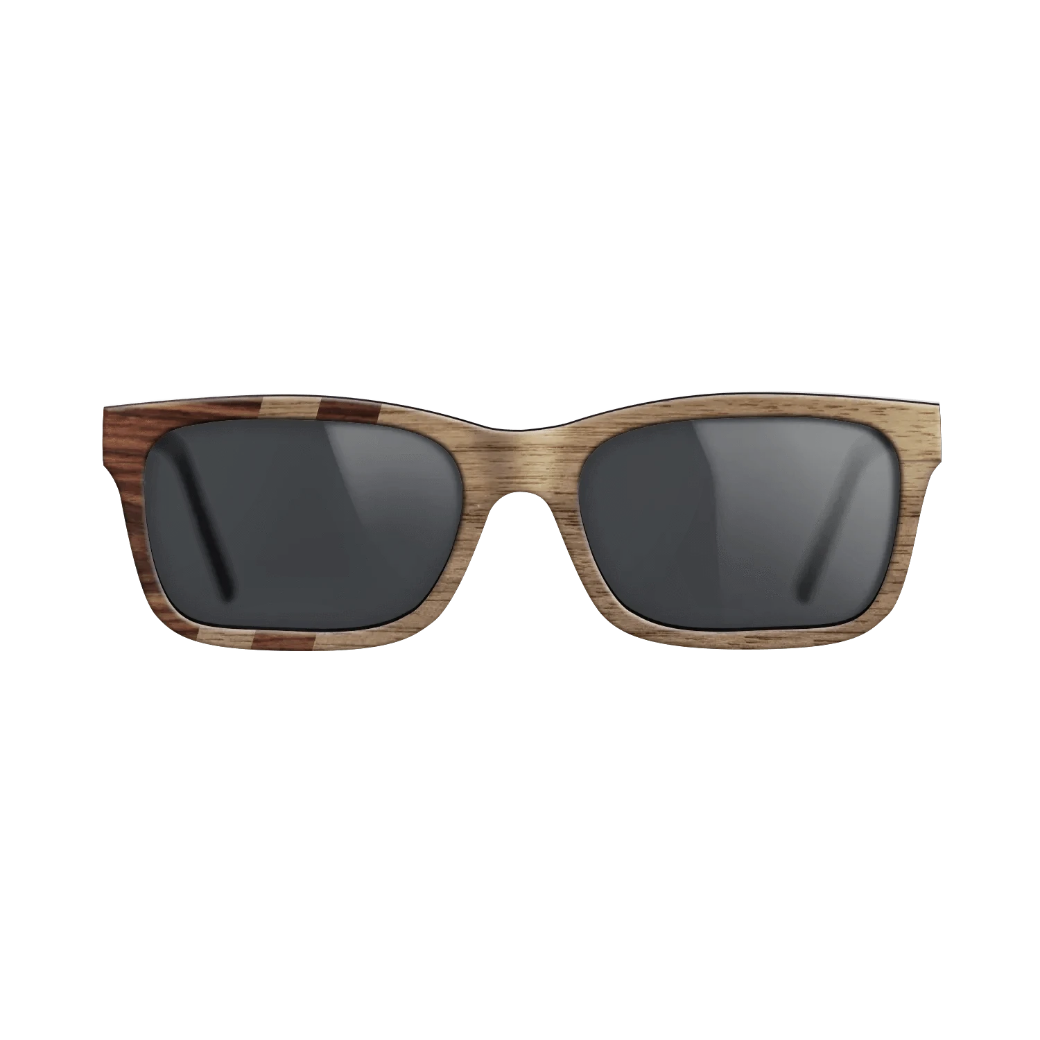 Walnut: Straight Grain,Santos Rosewood Dark: Splice - The Sage - Rectangle - SIRIS wood optic