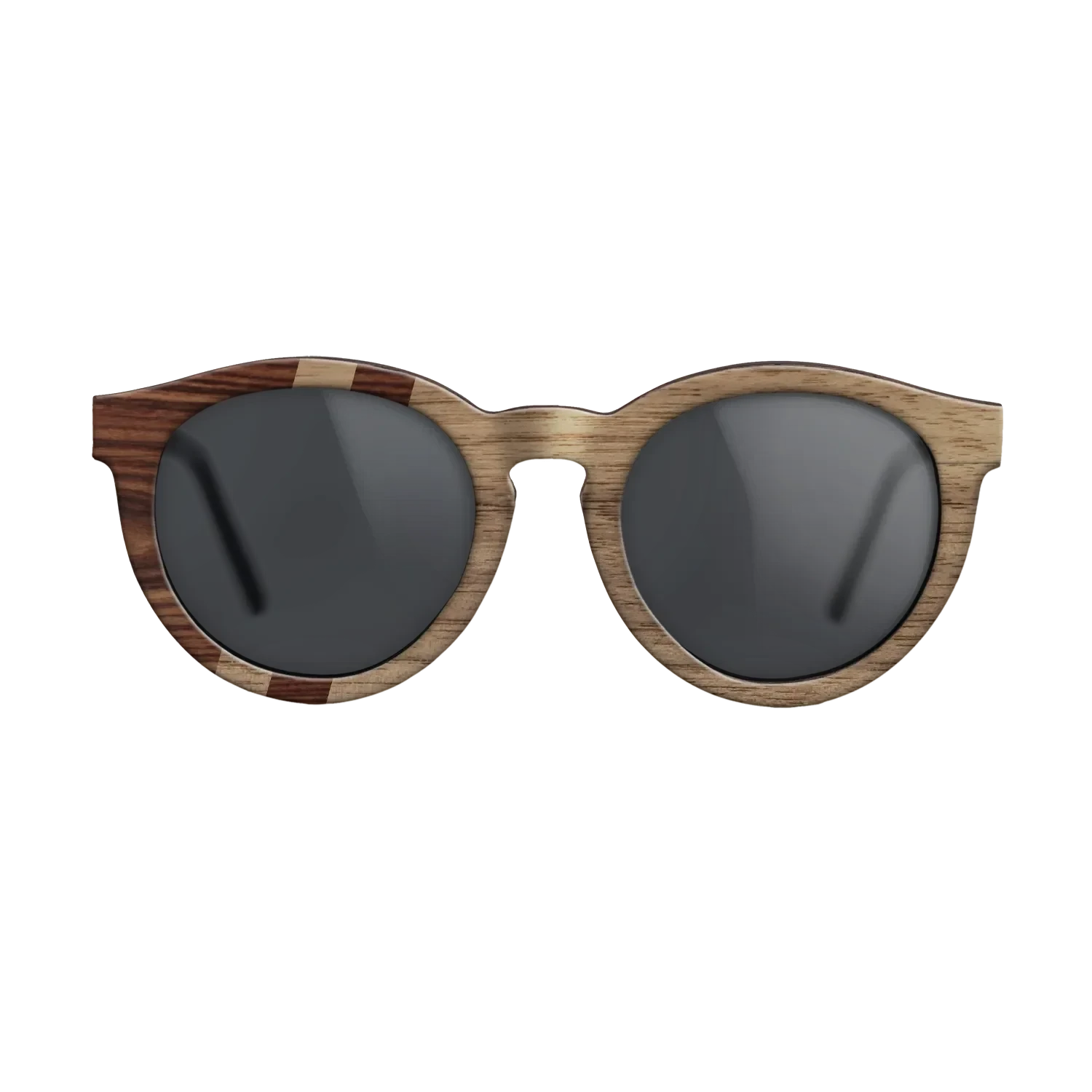 Walnut: Straight Grain,Santos Rosewood Dark: Splice - The Rebel - Round - SIRIS wood optic
