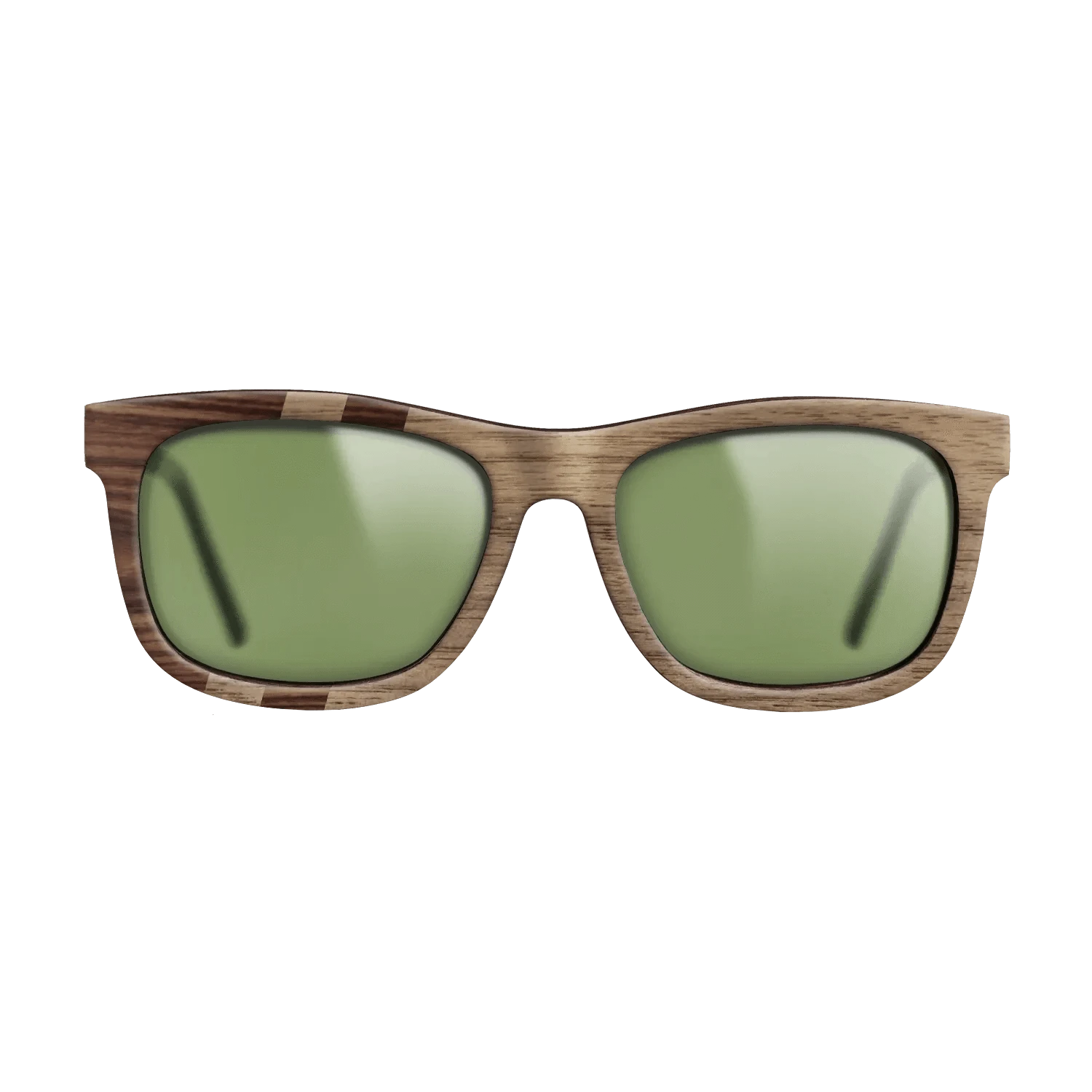 Walnut: Straight Grain,Santos Rosewood Dark: Splice - The Hero - Square - SIRIS wood optic