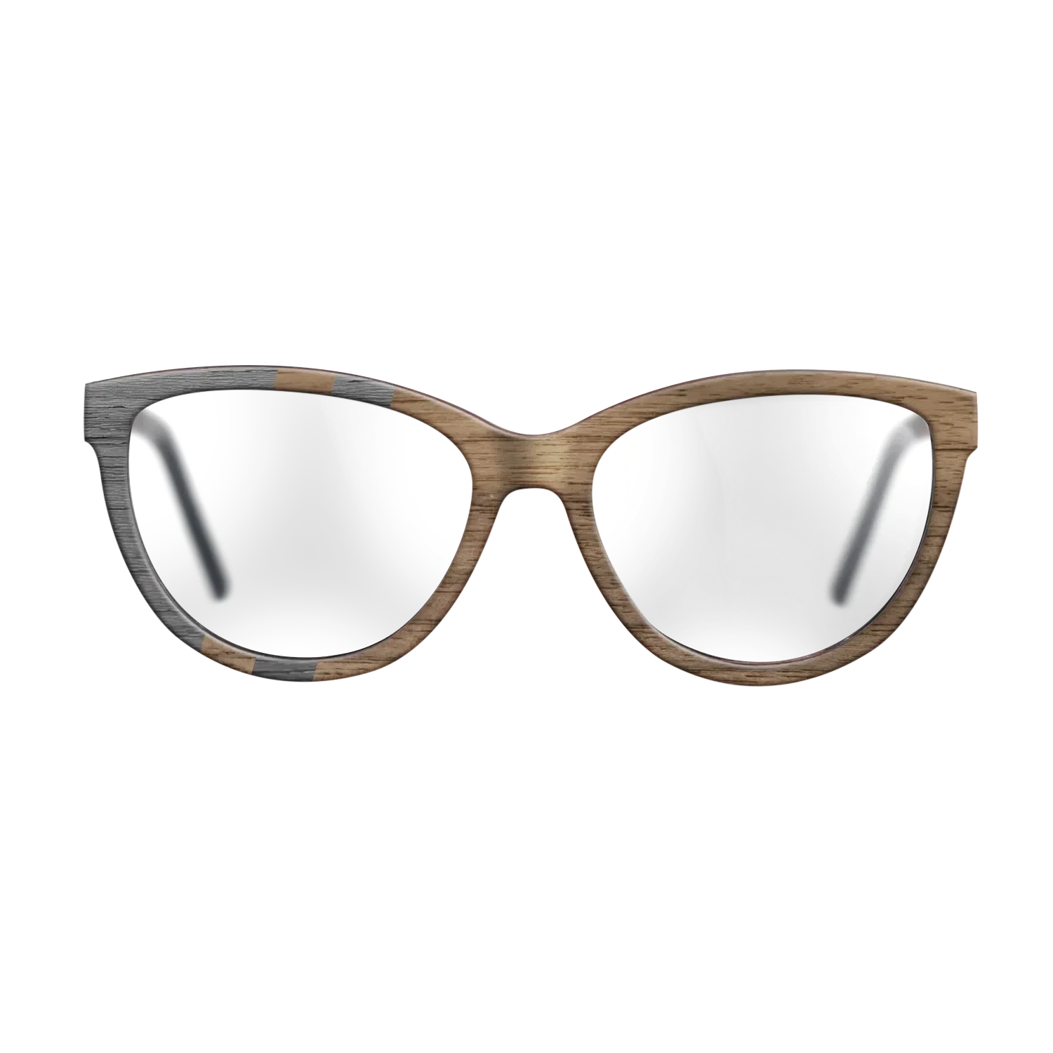 Walnut: Straight Grain,Poplar Dyed: Grey: Splice - The Maiden - Cat - SIRIS wood optic