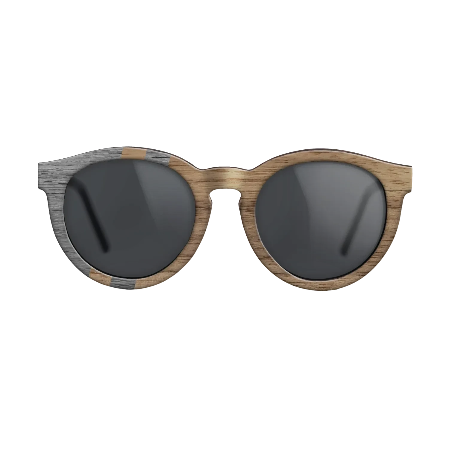 Walnut: Straight Grain,Poplar Dyed: Grey: Splice - The Rebel - Round - SIRIS wood optic