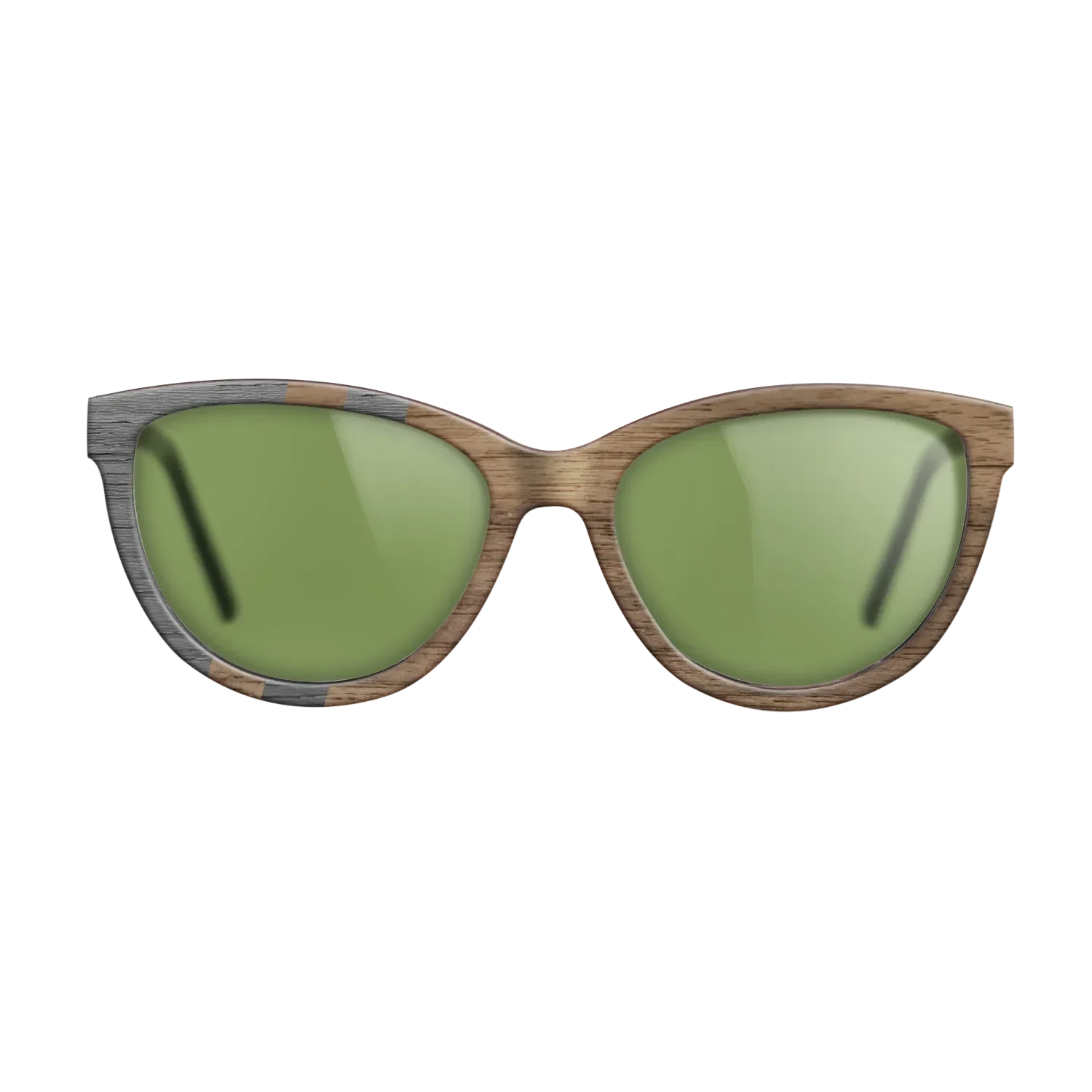 Walnut: Straight Grain,Poplar Dyed: Grey: Splice - The Maiden - Cat - SIRIS wood optic