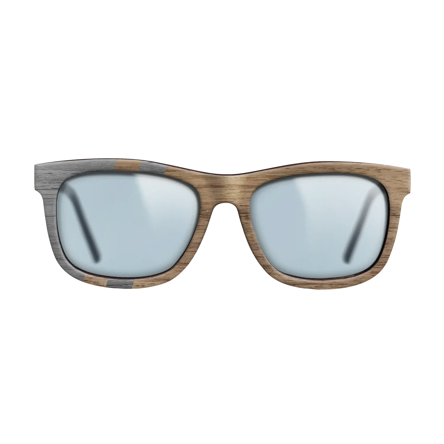 Walnut: Straight Grain,Poplar Dyed: Grey: Splice - The Hero - Square - SIRIS wood optic