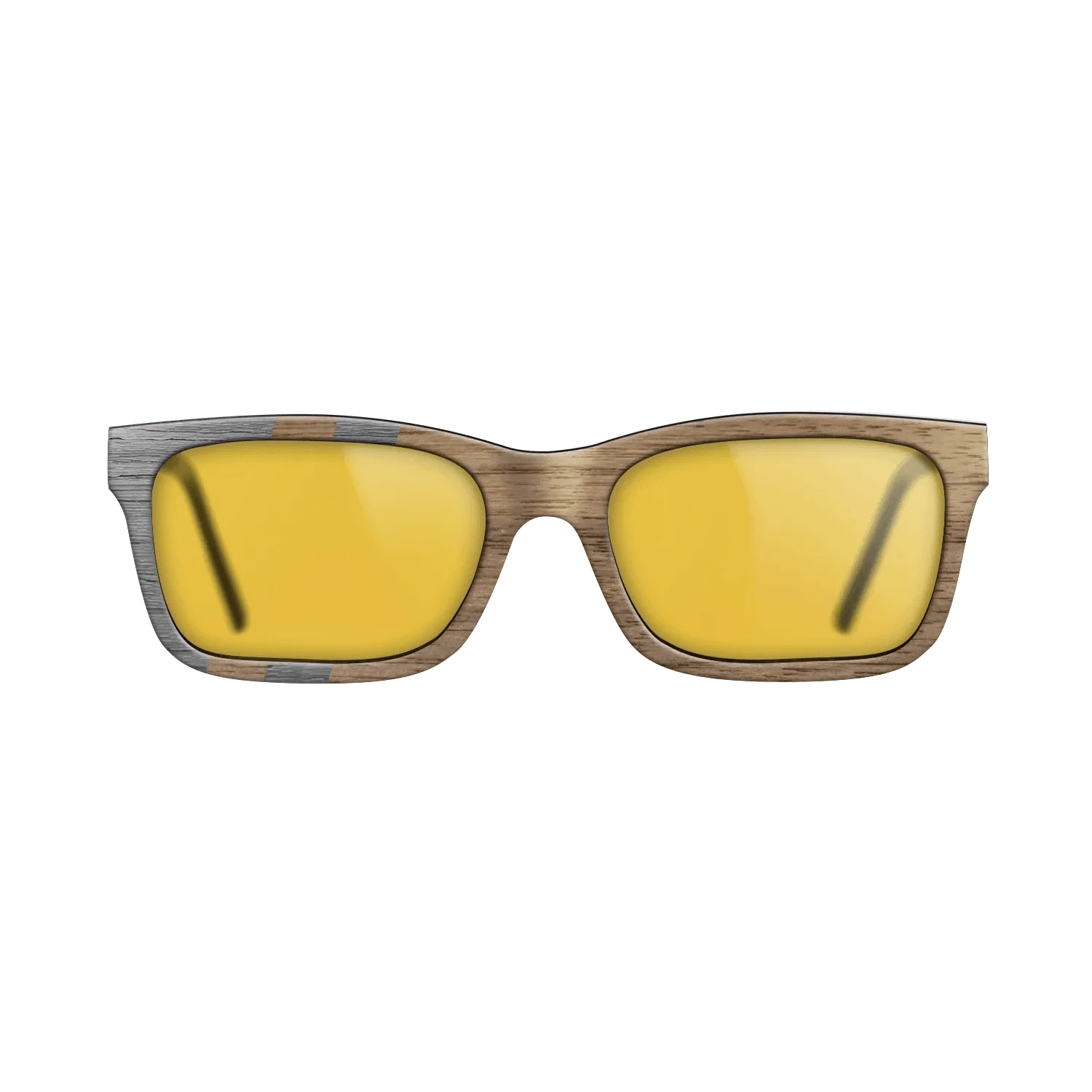 Walnut: Straight Grain,Poplar Dyed: Grey: Splice - The Sage - Rectangle - SIRIS wood optic