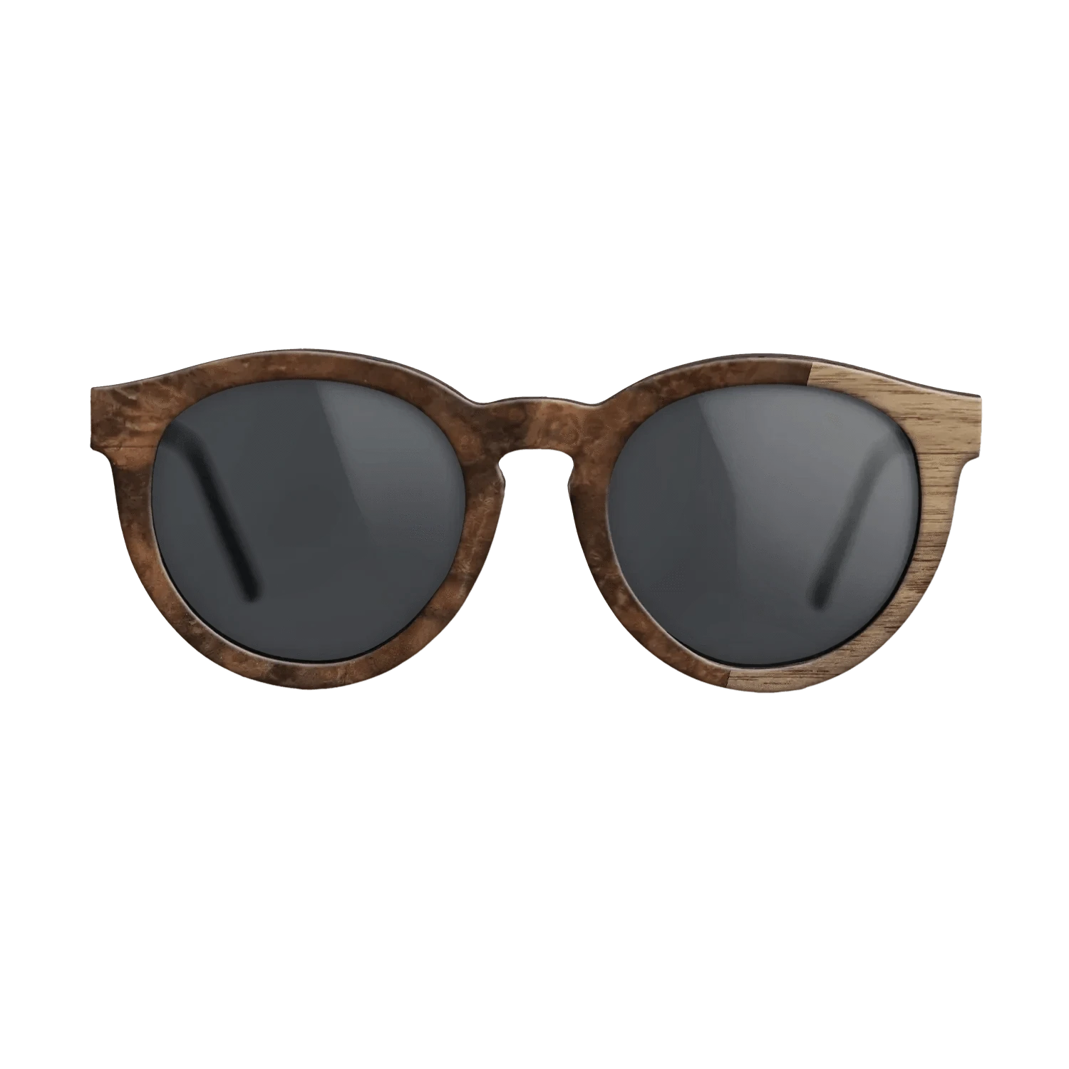 Walnut Burl,Walnut: Straight Grain: Bauhaus - The Rebel - Round - 1423 - SIRIS wood optic