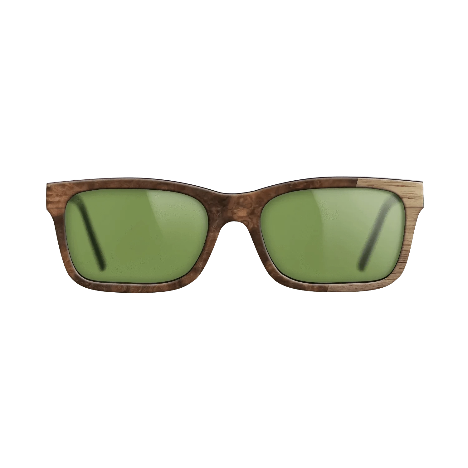 Walnut Burl,Walnut: Straight Grain: Bauhaus - The Sage - Rectangle - 1423 - SIRIS wood optic