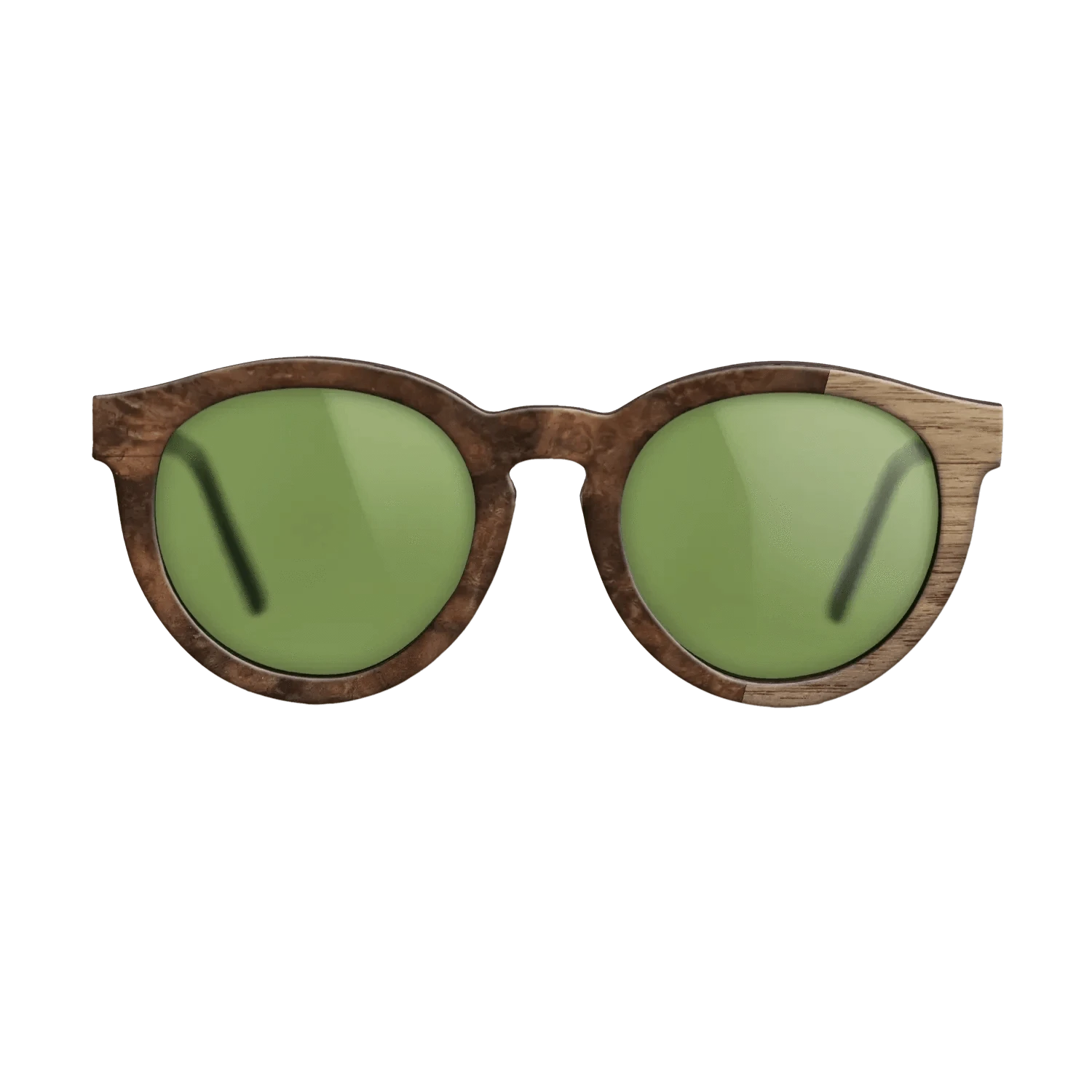 Walnut Burl,Walnut: Straight Grain: Bauhaus - The Rebel - Round - 1423 - SIRIS wood optic