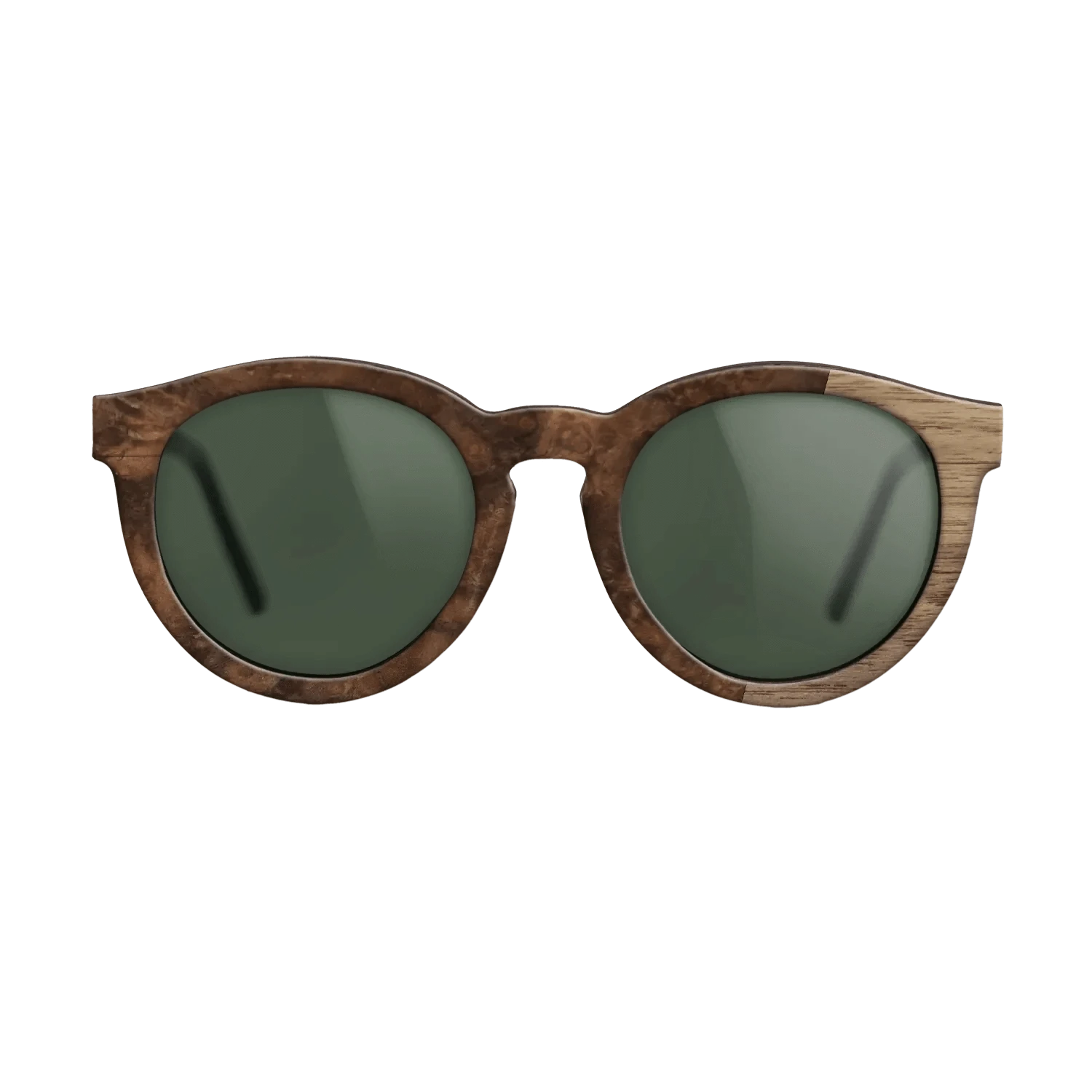 Walnut Burl,Walnut: Straight Grain: Bauhaus - The Rebel - Round - 1423 - SIRIS wood optic