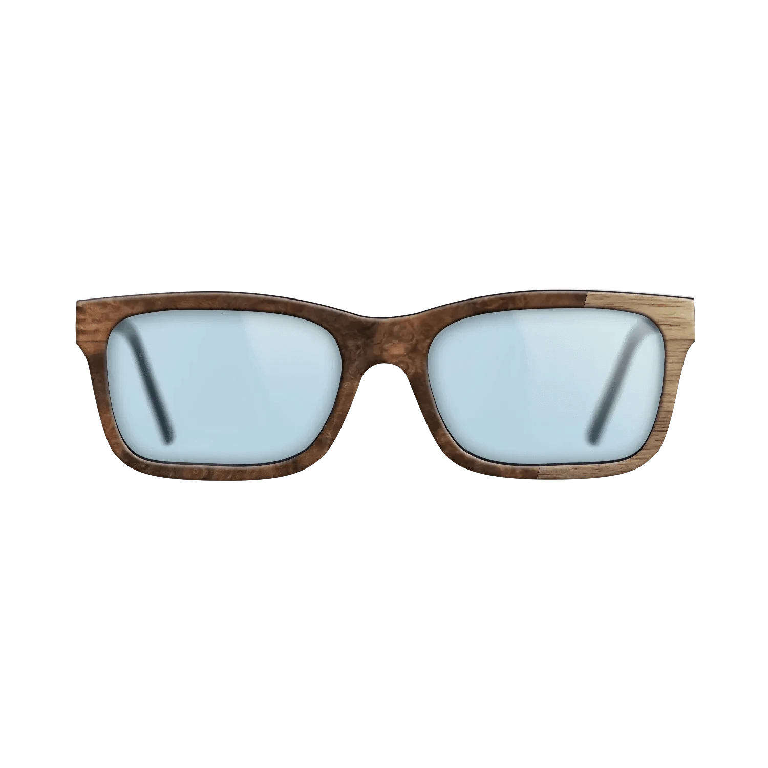Walnut Burl,Walnut: Straight Grain: Bauhaus - The Sage - Rectangle - 1423 - SIRIS wood optic