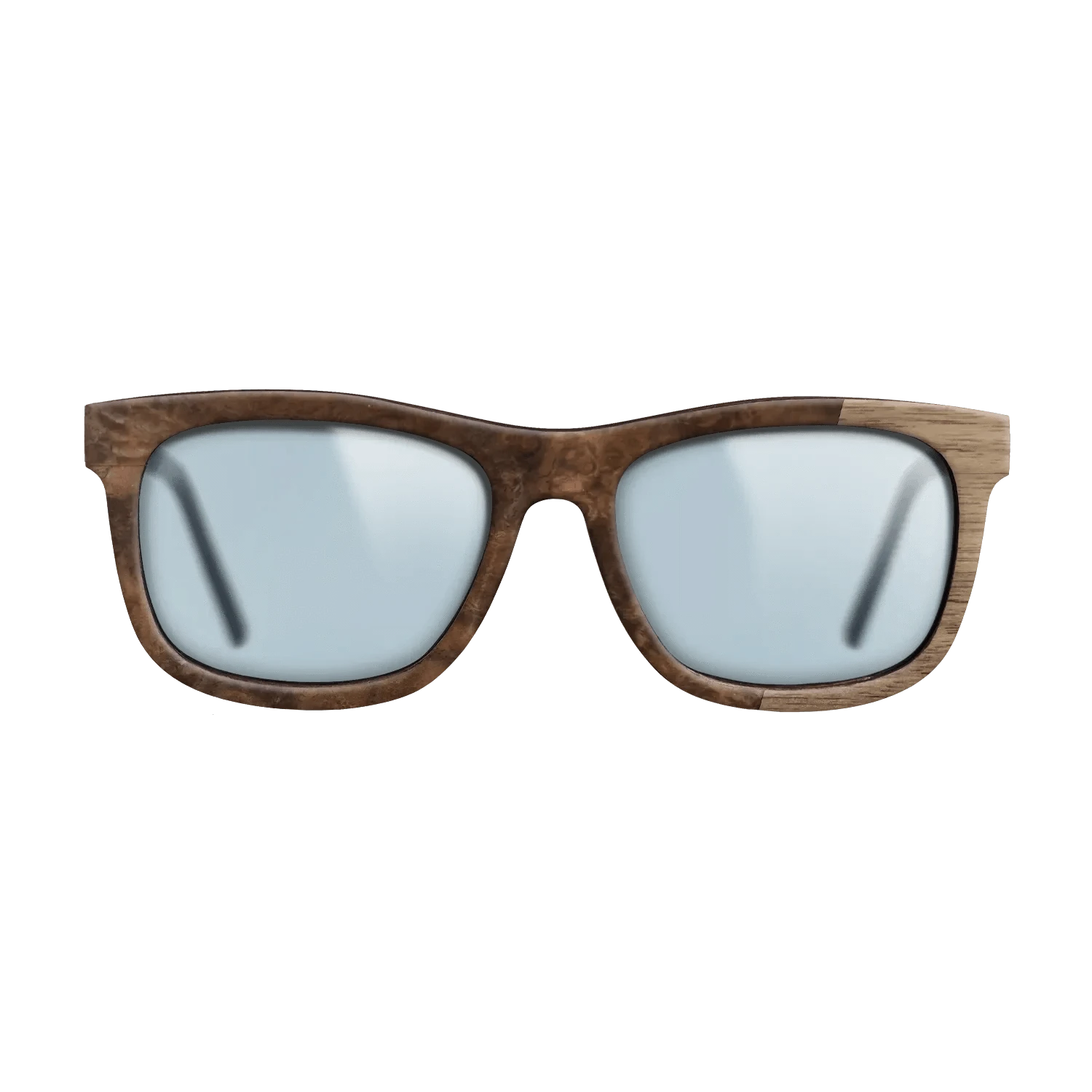 Walnut Burl,Walnut: Straight Grain: Bauhaus - The Hero - Square - 1423 - SIRIS wood optic