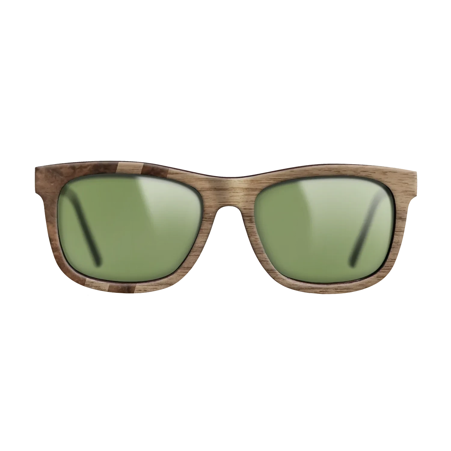 Walnut Burl,Walnut: Straight Grain: Splice - The Hero - Square - SIRIS wood optic