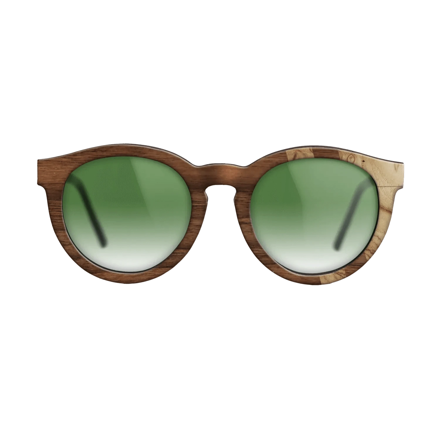 Walnut Claro Dark,Olive Burl: Splice - The Rebel - Round - SIRIS wood optic