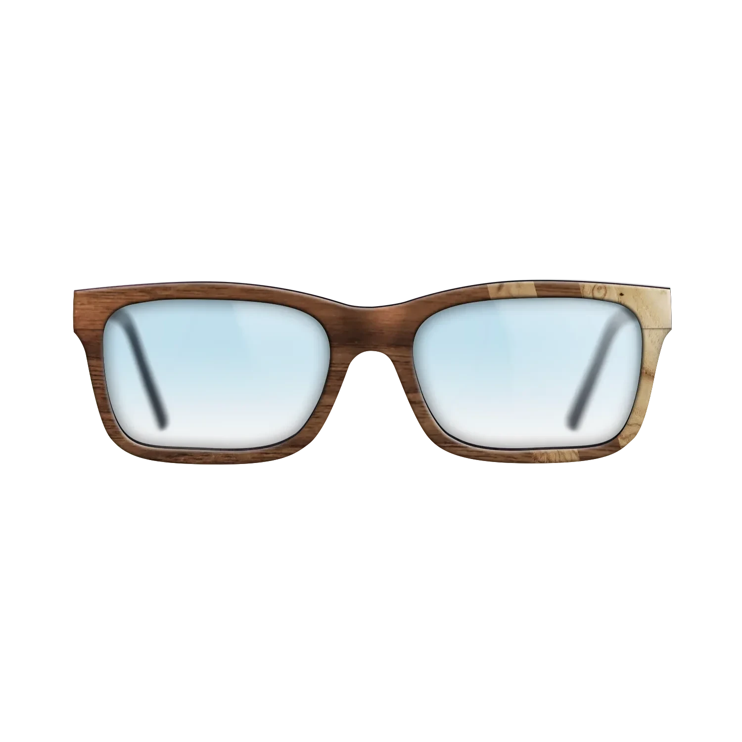 Walnut Claro Dark,Olive Burl: Splice - The Sage - Rectangle - SIRIS wood optic