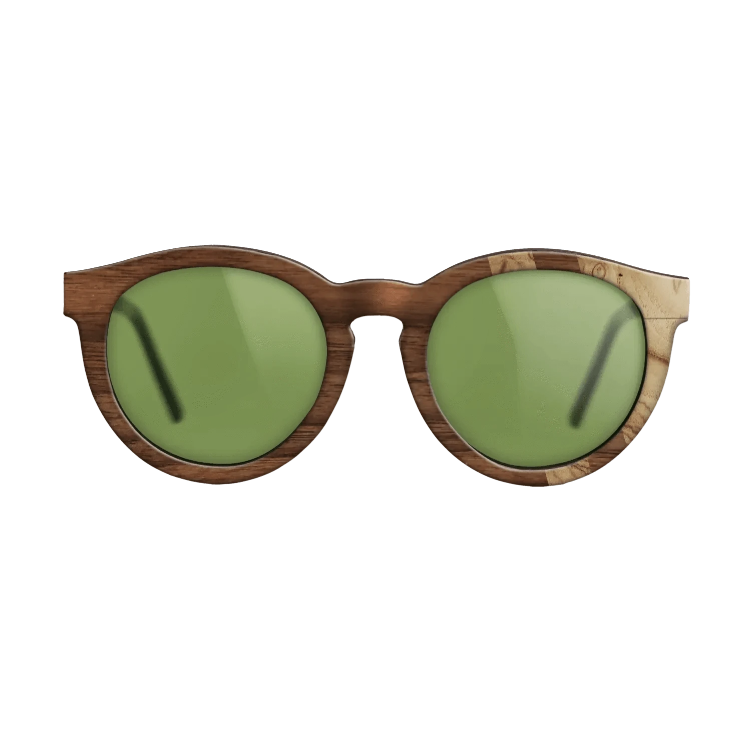 Walnut Claro Dark,Olive Burl: Splice - The Rebel - Round - SIRIS wood optic