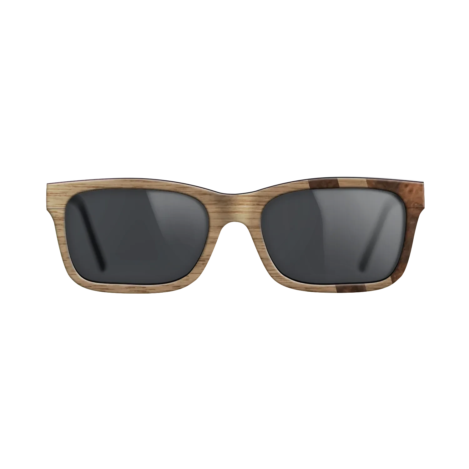 Walnut: Straight Grain,Walnut Burl: Splice - The Sage - Rectangle - SIRIS wood optic