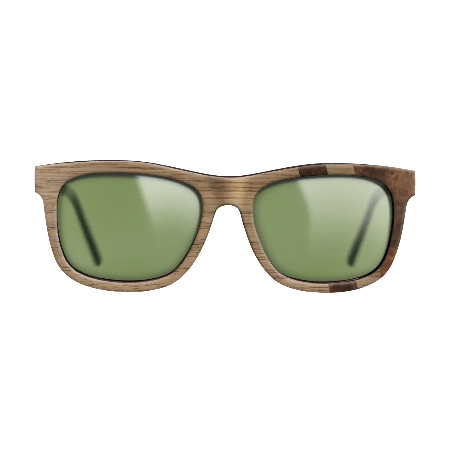 Walnut: Straight Grain,Walnut Burl: Splice - The Hero - Square - SIRIS wood optic