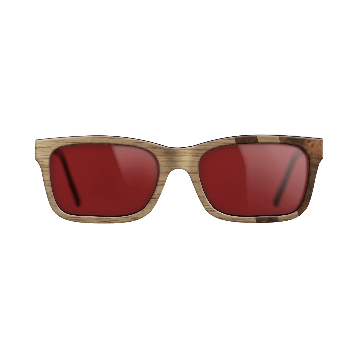Walnut: Straight Grain,Walnut Burl: Splice - The Sage - Rectangle - SIRIS wood optic