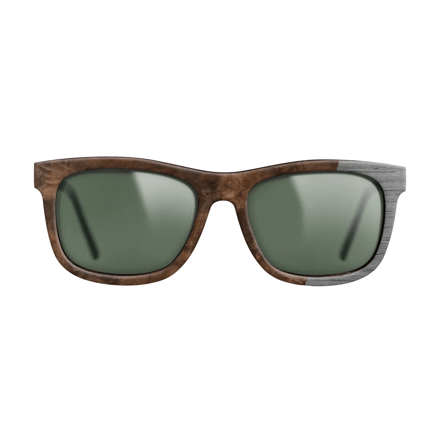 Walnut Burl,Poplar Dyed: Grey: Bauhaus - The Hero - Square - 1879 - SIRIS wood optic