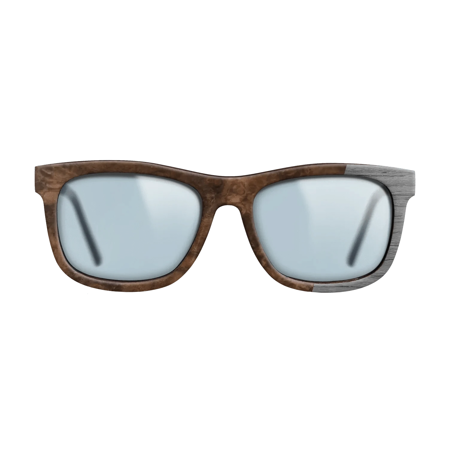 Walnut Burl,Poplar Dyed: Grey: Bauhaus - The Hero - Square - 1879 - SIRIS wood optic