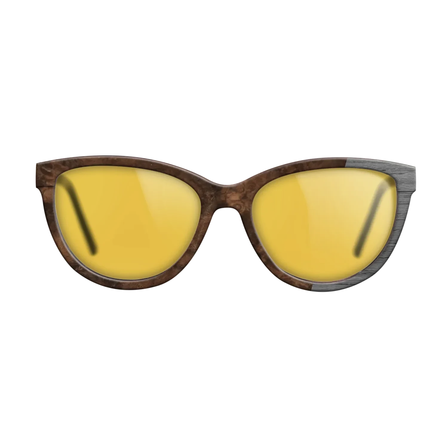 Walnut Burl,Poplar Dyed: Grey: Bauhaus - The Maiden - Cat - 1879 - SIRIS wood optic