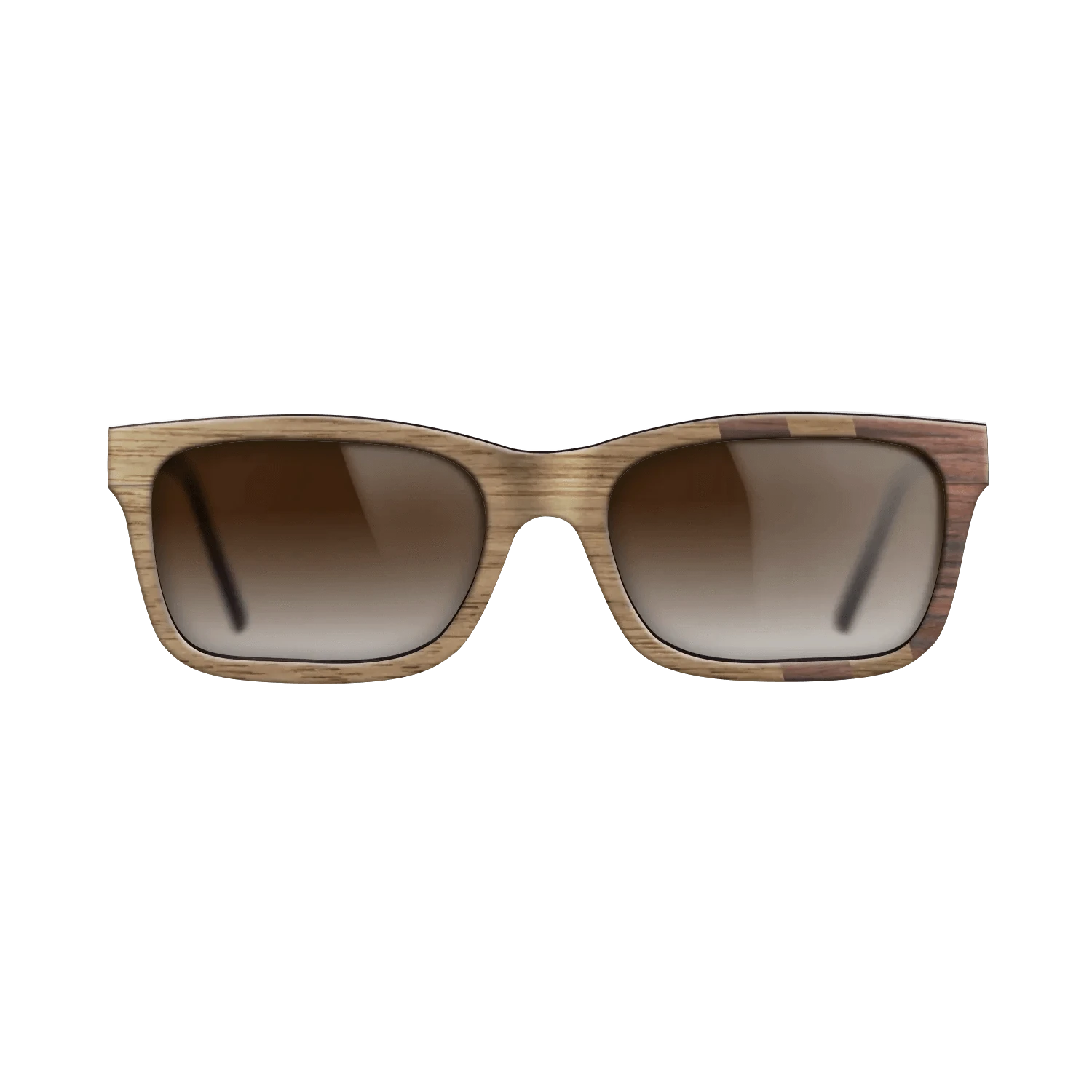 Walnut: Straight Grain,Rosewood Reconstituted: Splice - The Sage - Rectangle - SIRIS wood optic