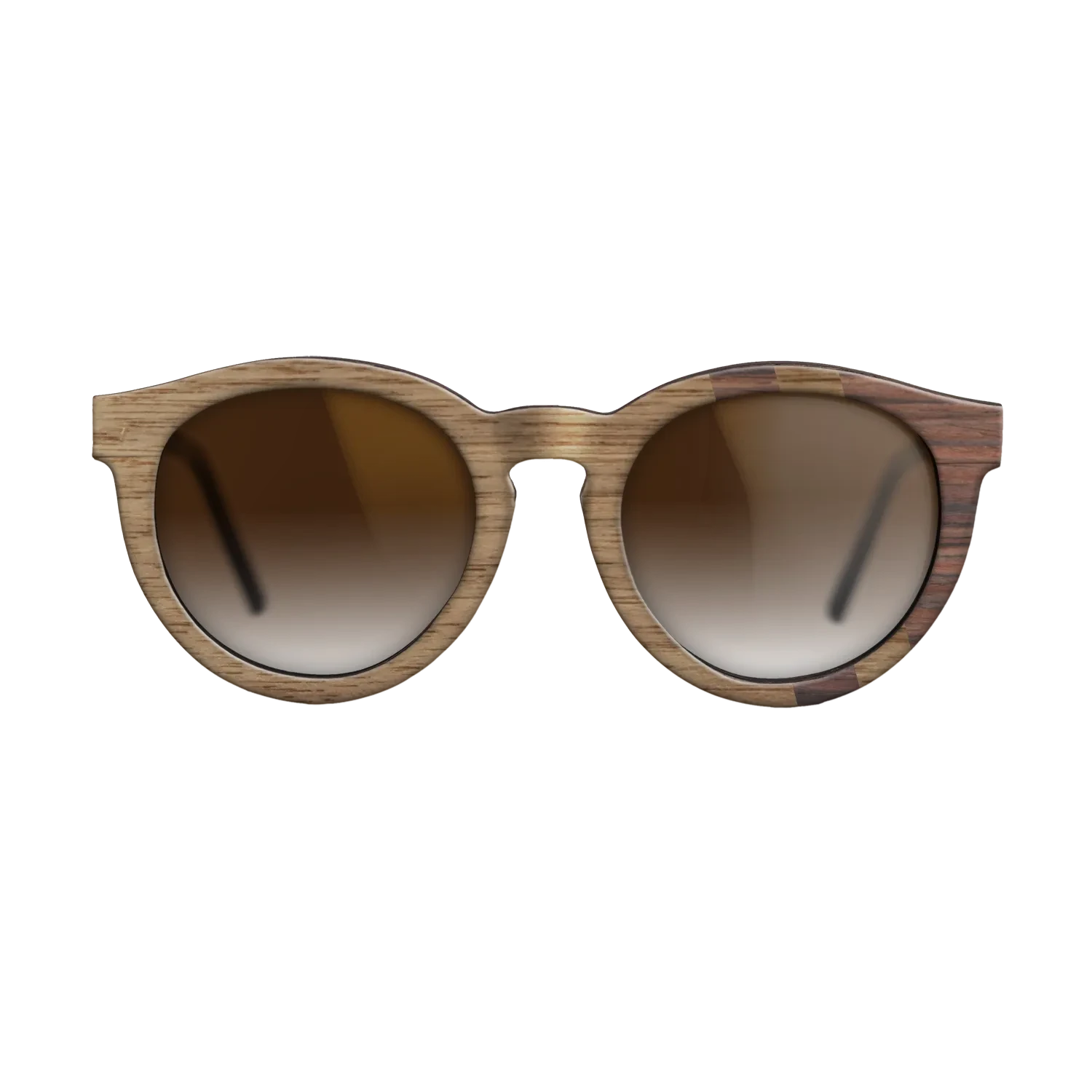Walnut: Straight Grain,Rosewood Reconstituted: Splice - The Rebel - Round - SIRIS wood optic