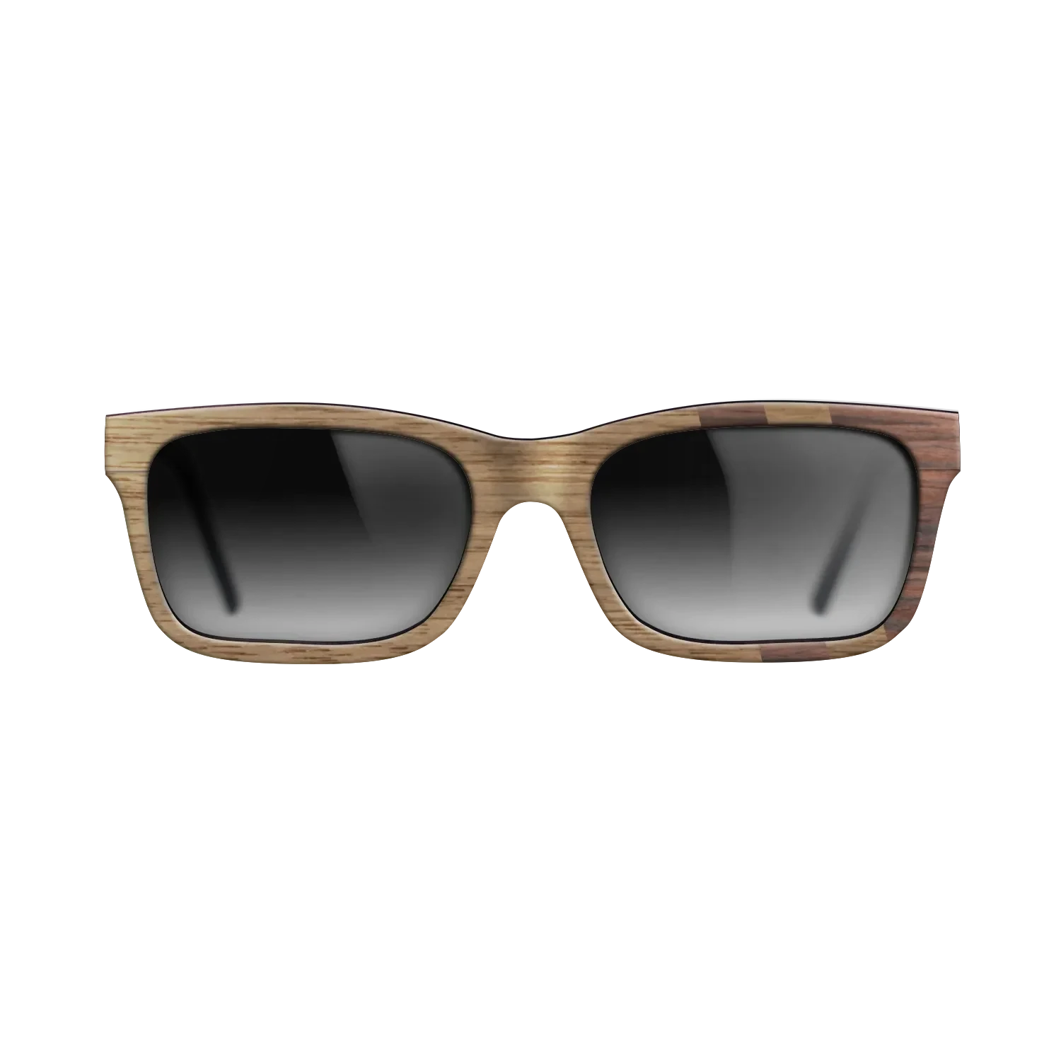 Walnut: Straight Grain,Rosewood Reconstituted: Splice - The Sage - Rectangle - SIRIS wood optic