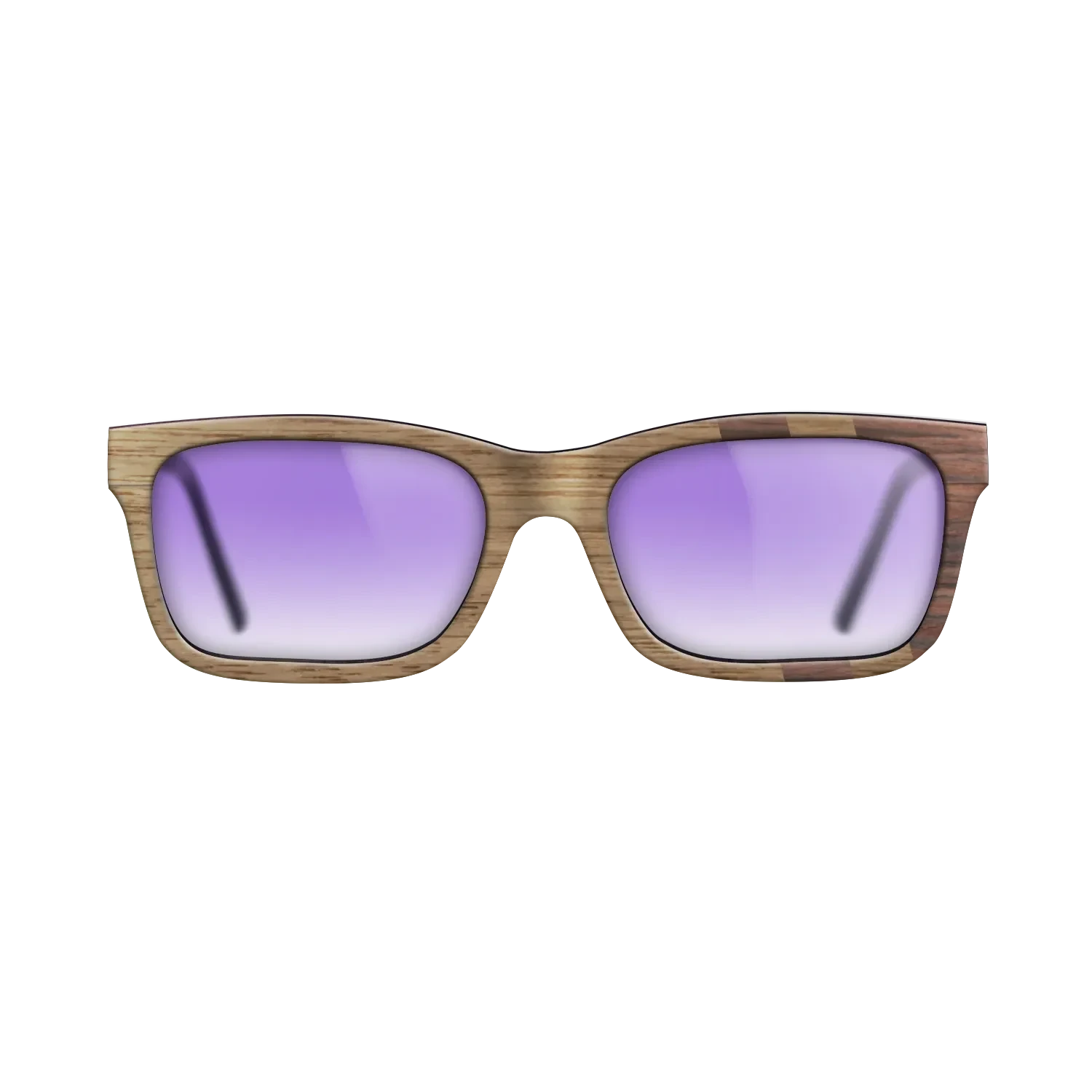 Walnut: Straight Grain,Rosewood Reconstituted: Splice - The Sage - Rectangle - SIRIS wood optic