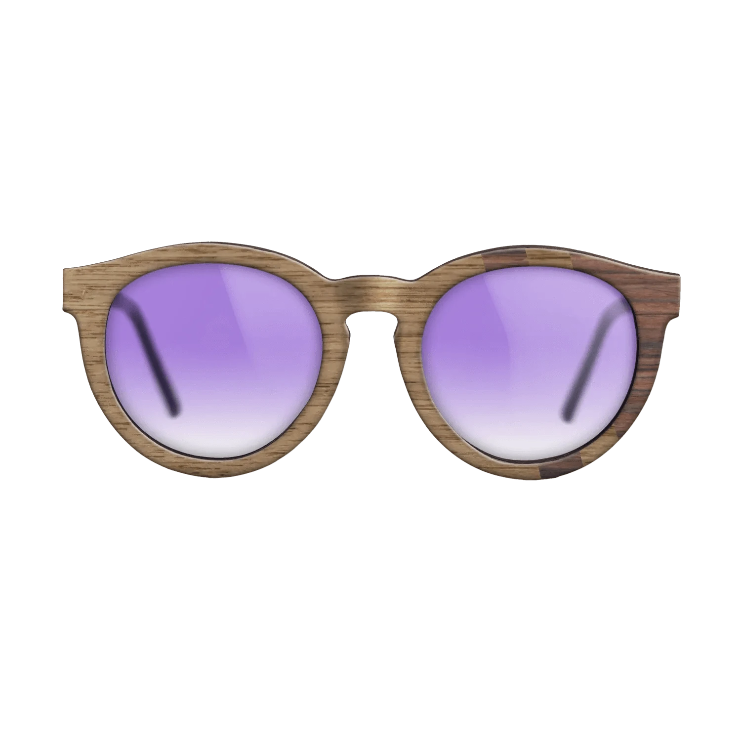 Walnut: Straight Grain,Rosewood Reconstituted: Splice - The Rebel - Round - SIRIS wood optic