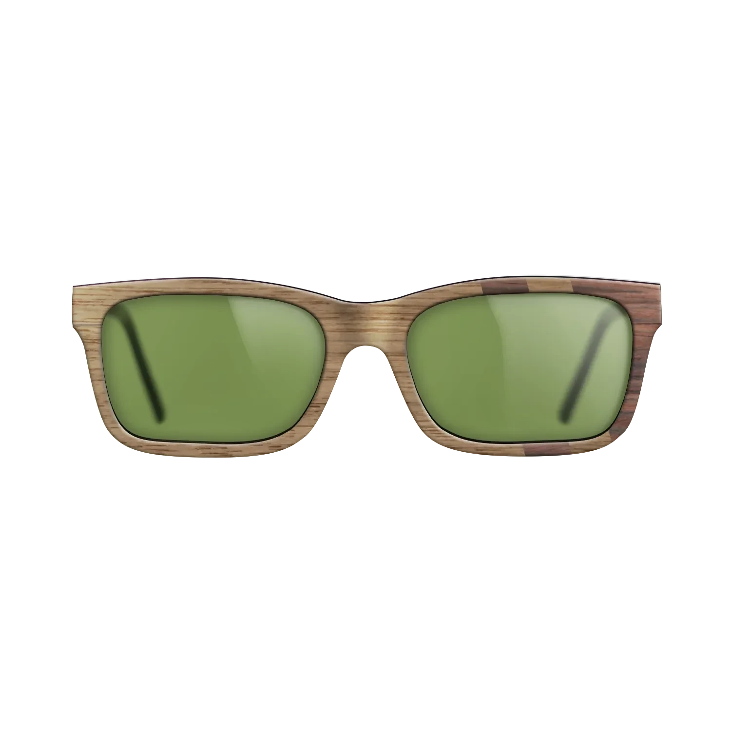 Walnut: Straight Grain,Rosewood Reconstituted: Splice - The Sage - Rectangle - SIRIS wood optic