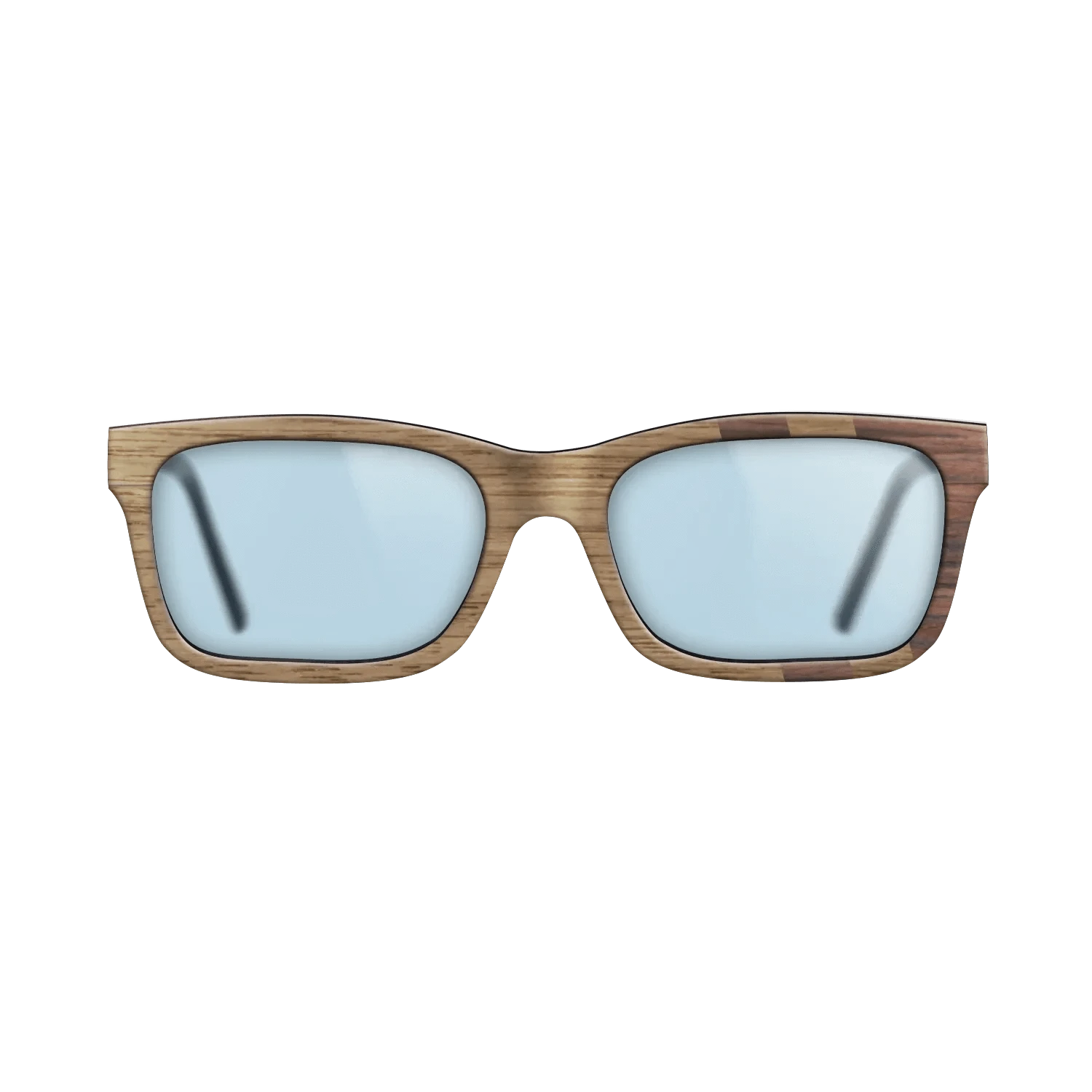 Walnut: Straight Grain,Rosewood Reconstituted: Splice - The Sage - Rectangle - SIRIS wood optic