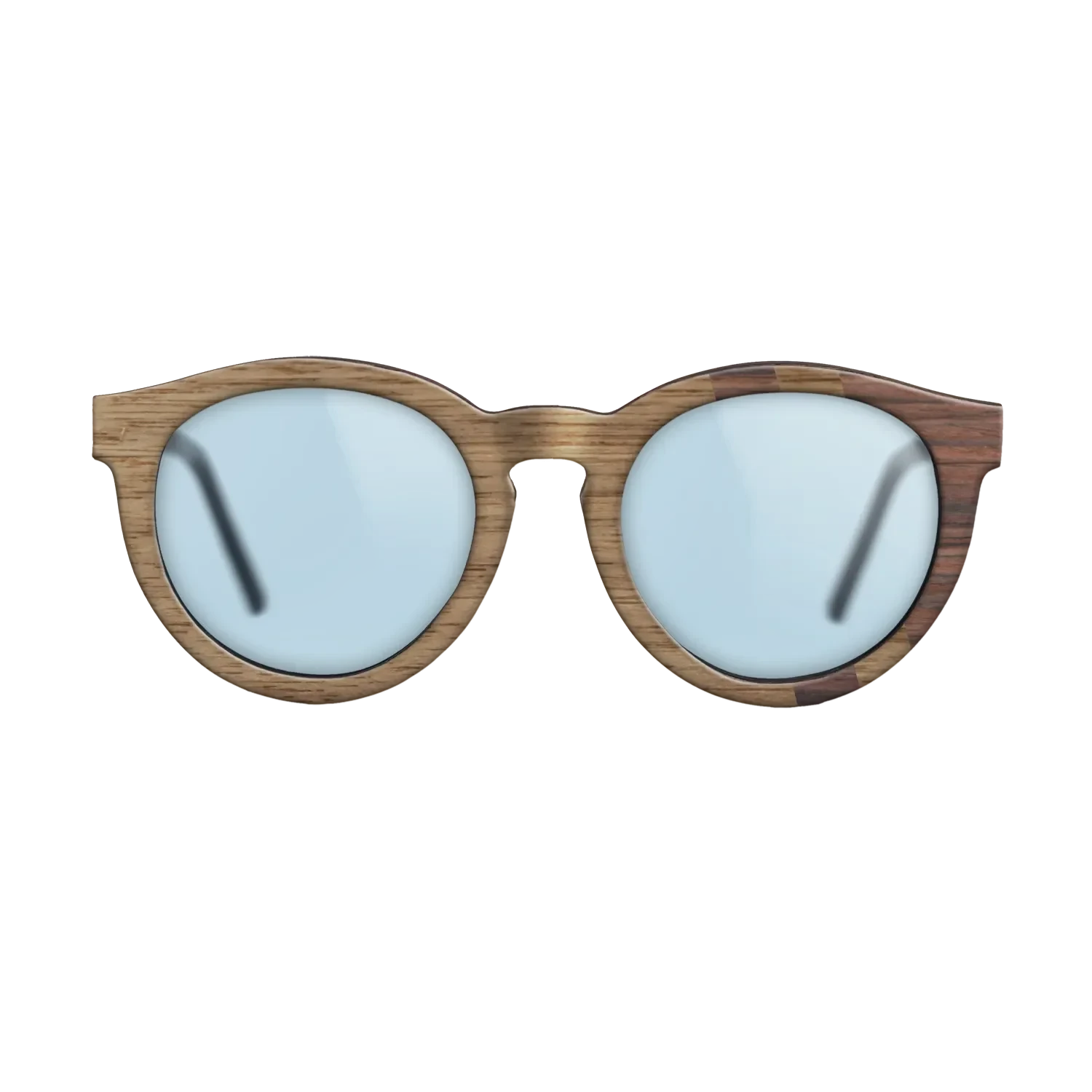 Walnut: Straight Grain,Rosewood Reconstituted: Splice - The Rebel - Round - SIRIS wood optic