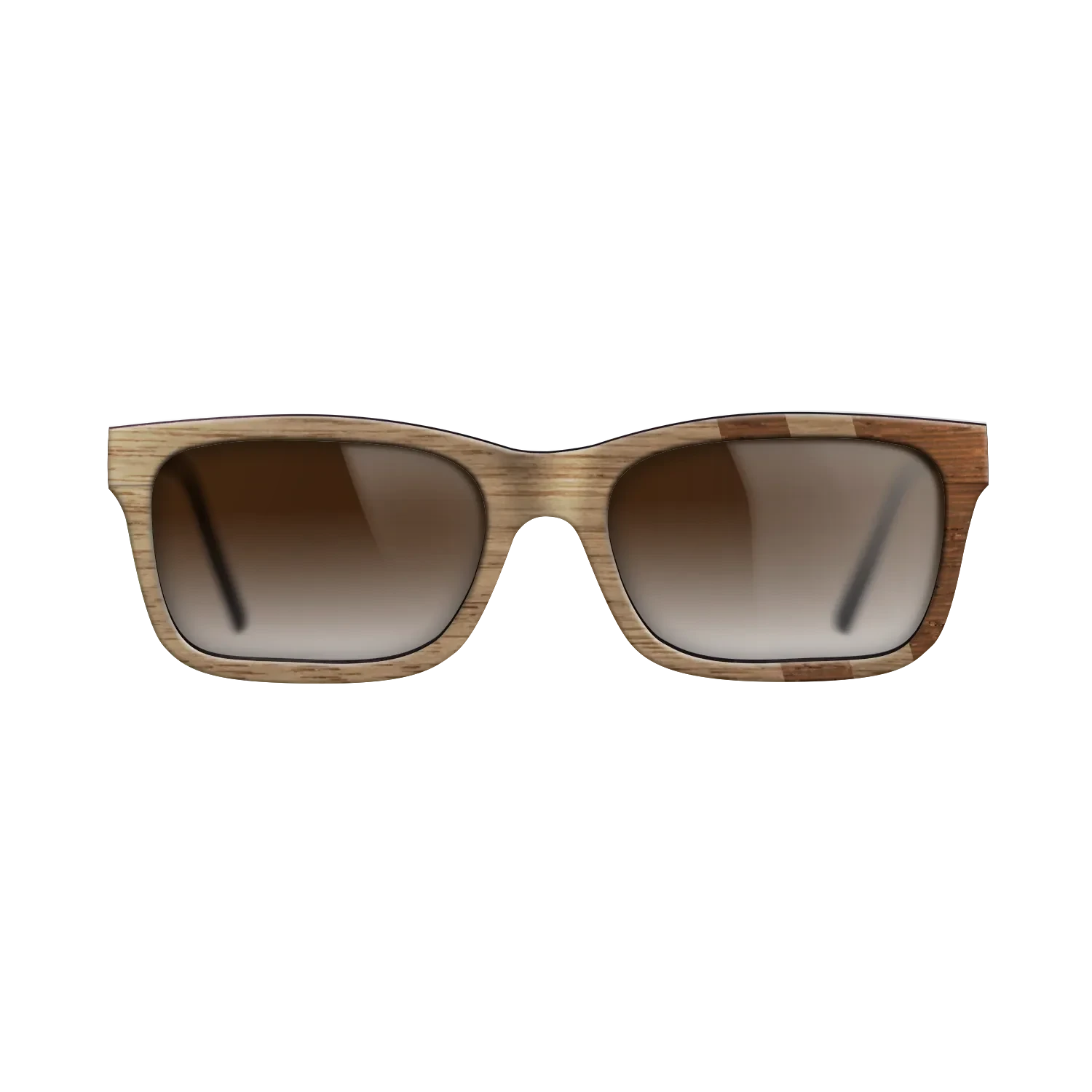 Walnut: Straight Grain,Wenge: Splice - The Sage - Rectangle - SIRIS wood optic