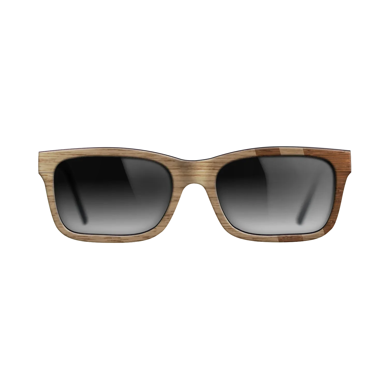 Walnut: Straight Grain,Wenge: Splice - The Sage - Rectangle - SIRIS wood optic
