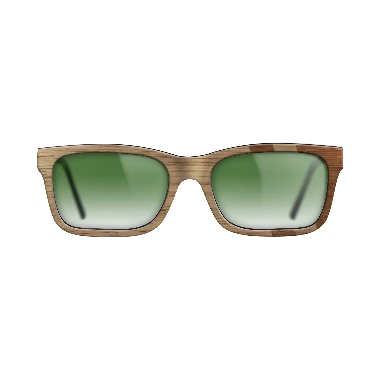 Walnut: Straight Grain,Wenge: Splice - The Sage - Rectangle - SIRIS wood optic