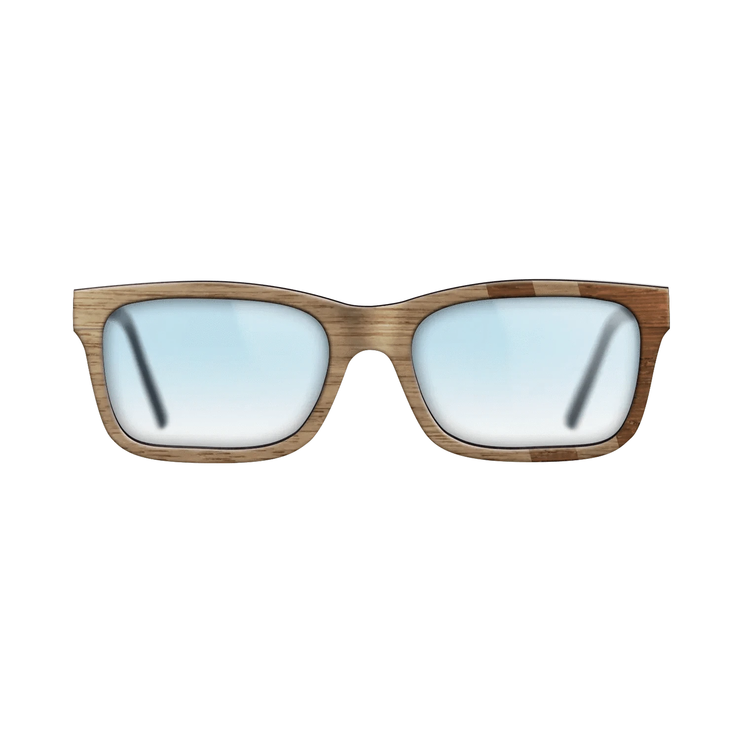 Walnut: Straight Grain,Wenge: Splice - The Sage - Rectangle - SIRIS wood optic
