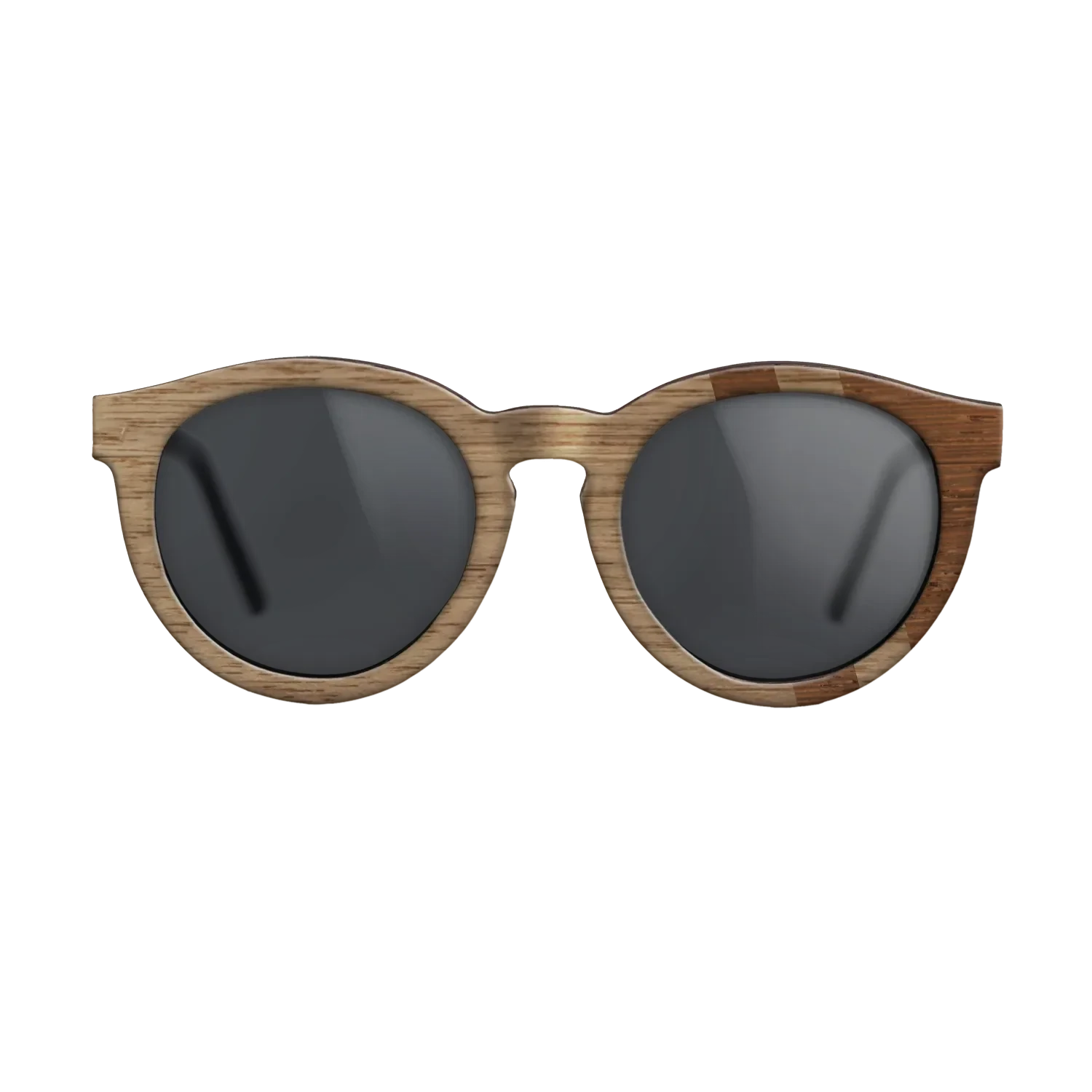 Walnut: Straight Grain,Wenge: Splice - The Rebel - Round - SIRIS wood optic