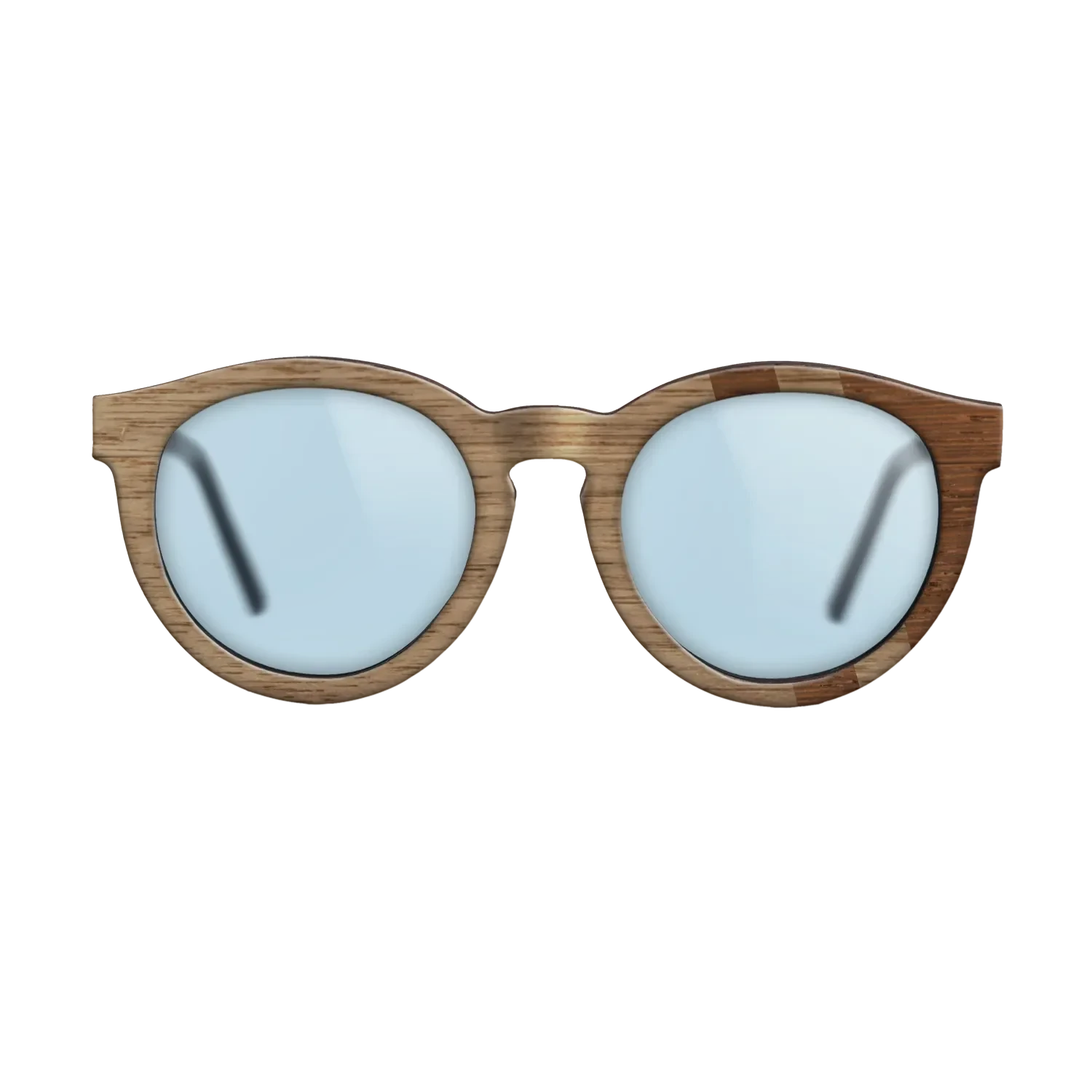 Walnut: Straight Grain,Wenge: Splice - The Rebel - Round - SIRIS wood optic