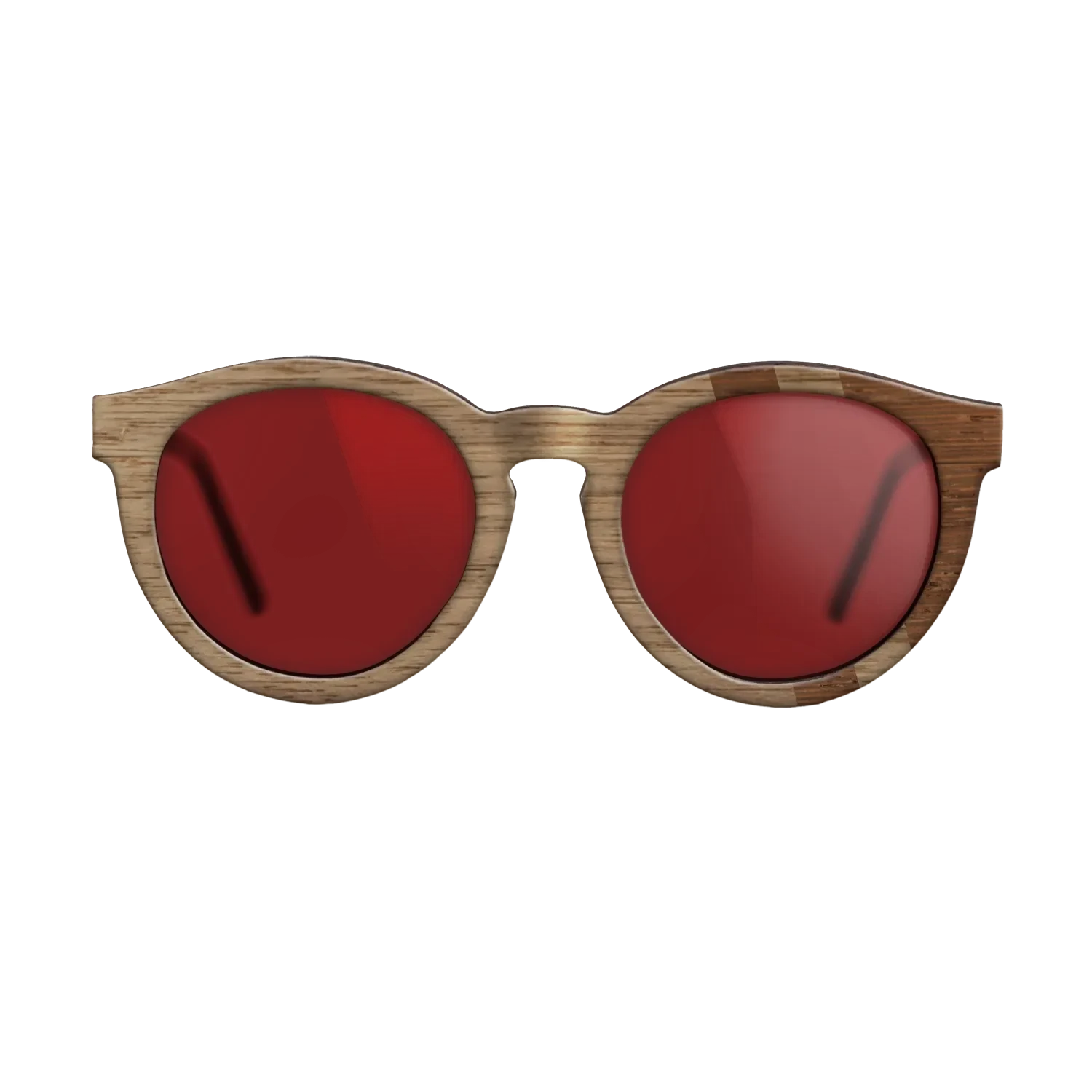 Walnut: Straight Grain,Wenge: Splice - The Rebel - Round - SIRIS wood optic