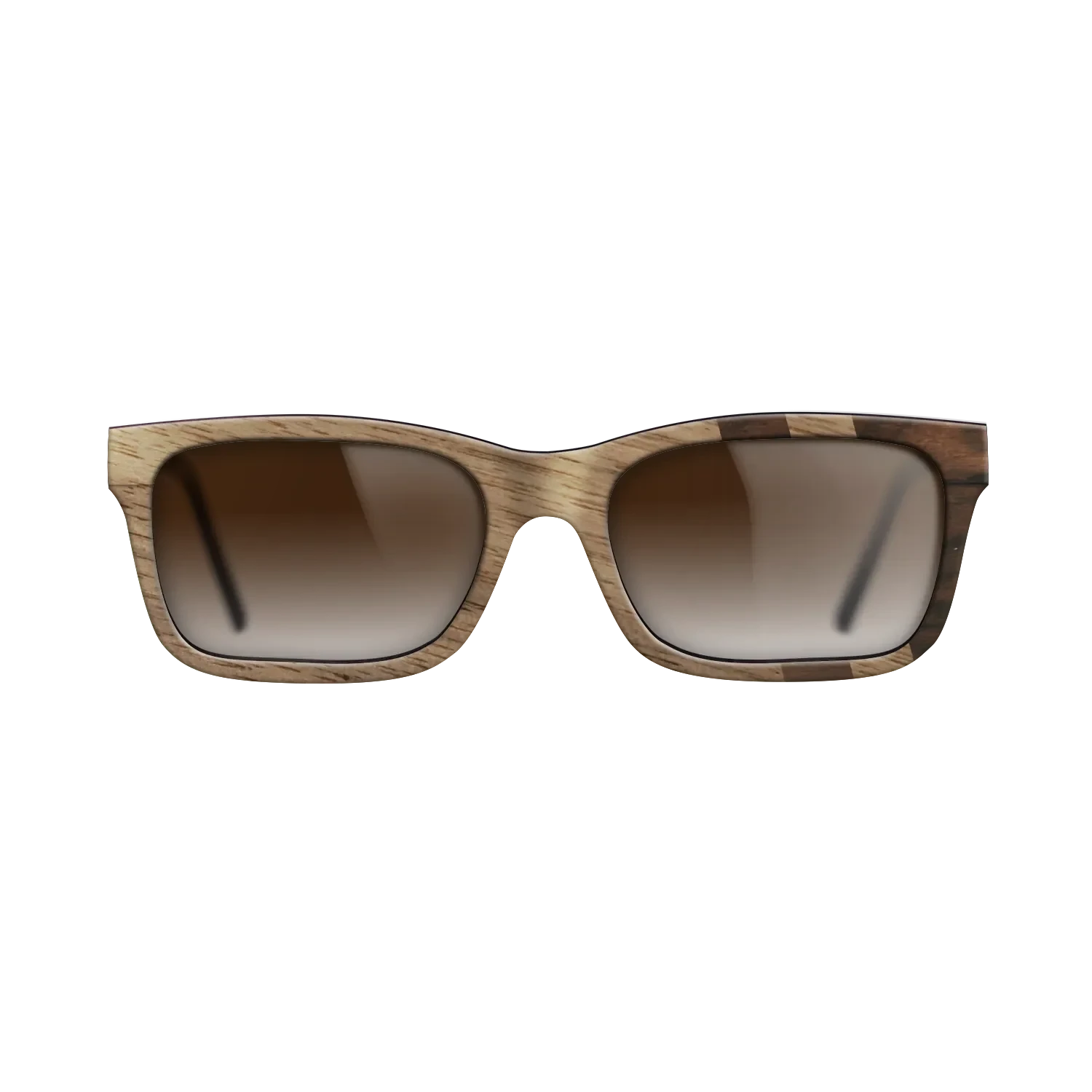 Walnut: Straight Grain,Ziricote Dark Quartered: Splice - The Sage - Rectangle - SIRIS wood optic