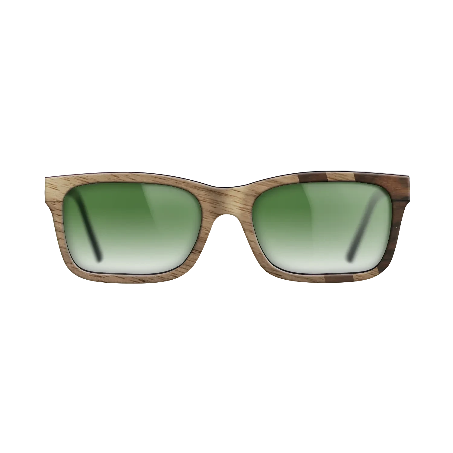 Walnut: Straight Grain,Ziricote Dark Quartered: Splice - The Sage - Rectangle - SIRIS wood optic