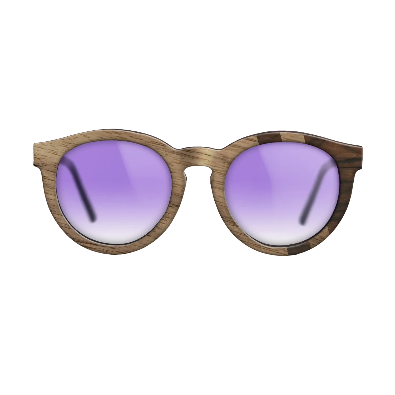 Walnut: Straight Grain,Ziricote Dark Quartered: Splice - The Rebel - Round - SIRIS wood optic